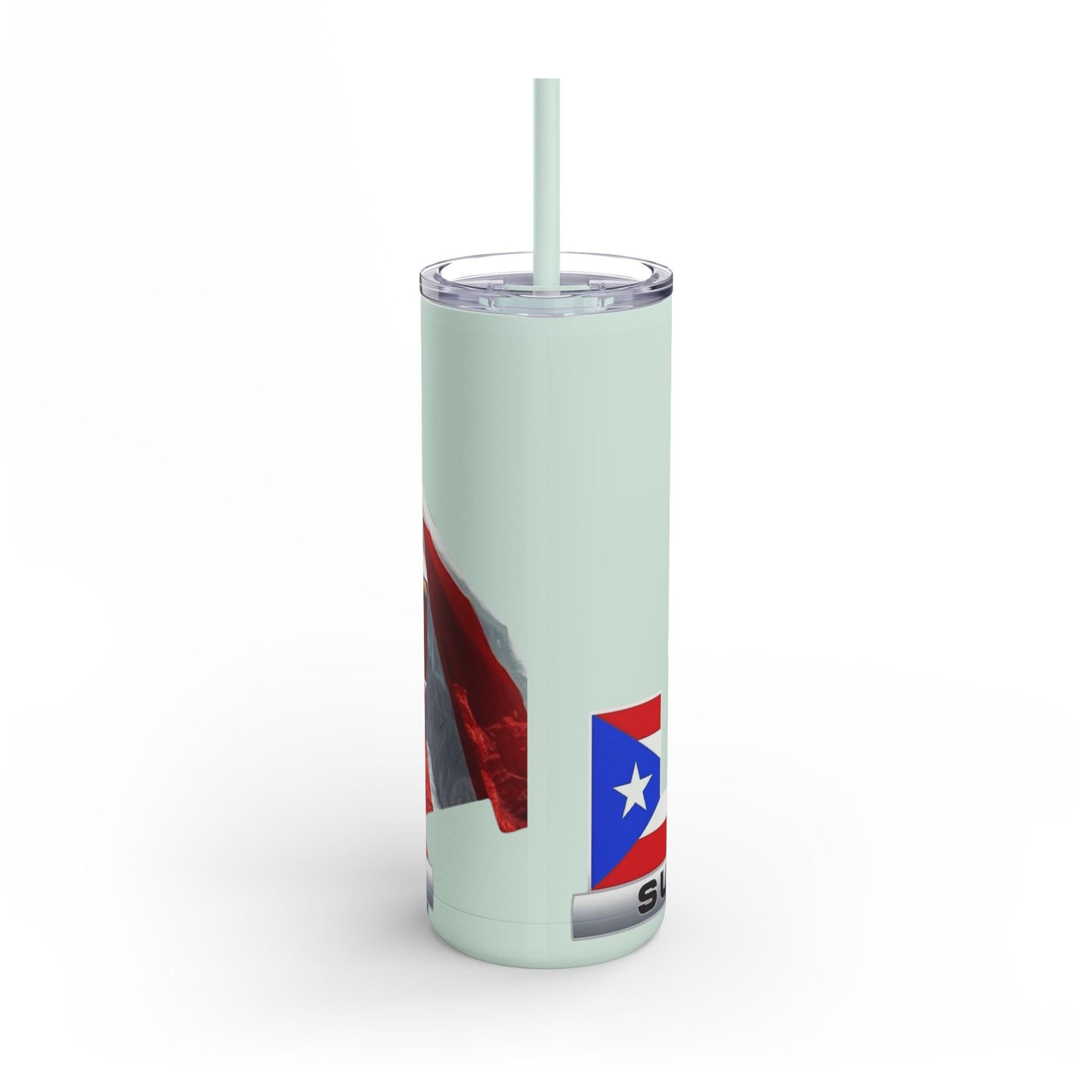 Puerto Rico Super Bowl - Themed Matte Tumbler, Sports Fan Mug, Gift for Football Lovers, Game Day Drinkware, Custom Tumbler - Metamorphosis Creations