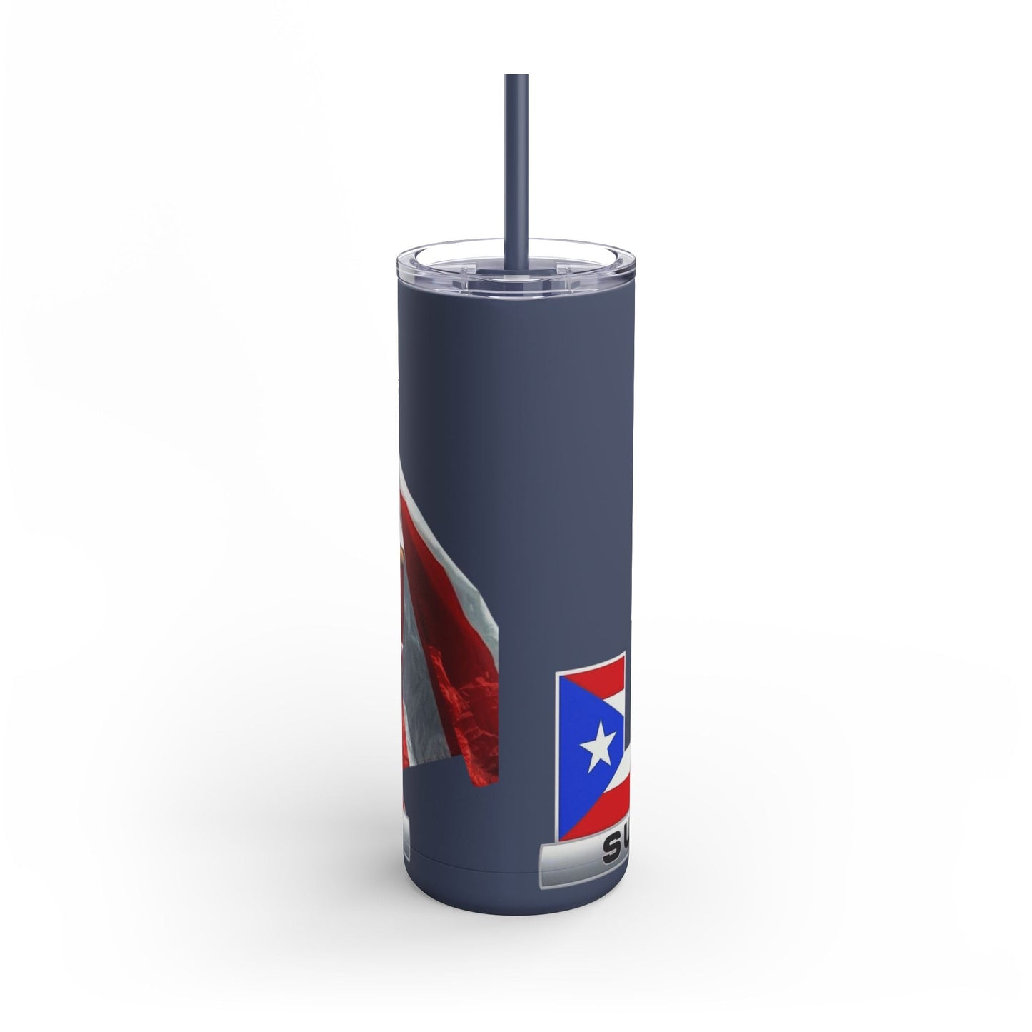 Puerto Rico Super Bowl - Themed Matte Tumbler, Sports Fan Mug, Gift for Football Lovers, Game Day Drinkware, Custom Tumbler - Metamorphosis Creations