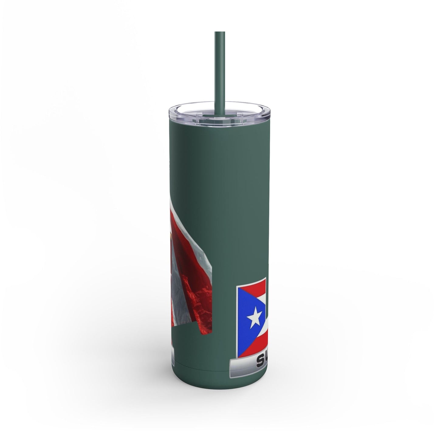 Puerto Rico Super Bowl - Themed Matte Tumbler, Sports Fan Mug, Gift for Football Lovers, Game Day Drinkware, Custom Tumbler - Metamorphosis Creations