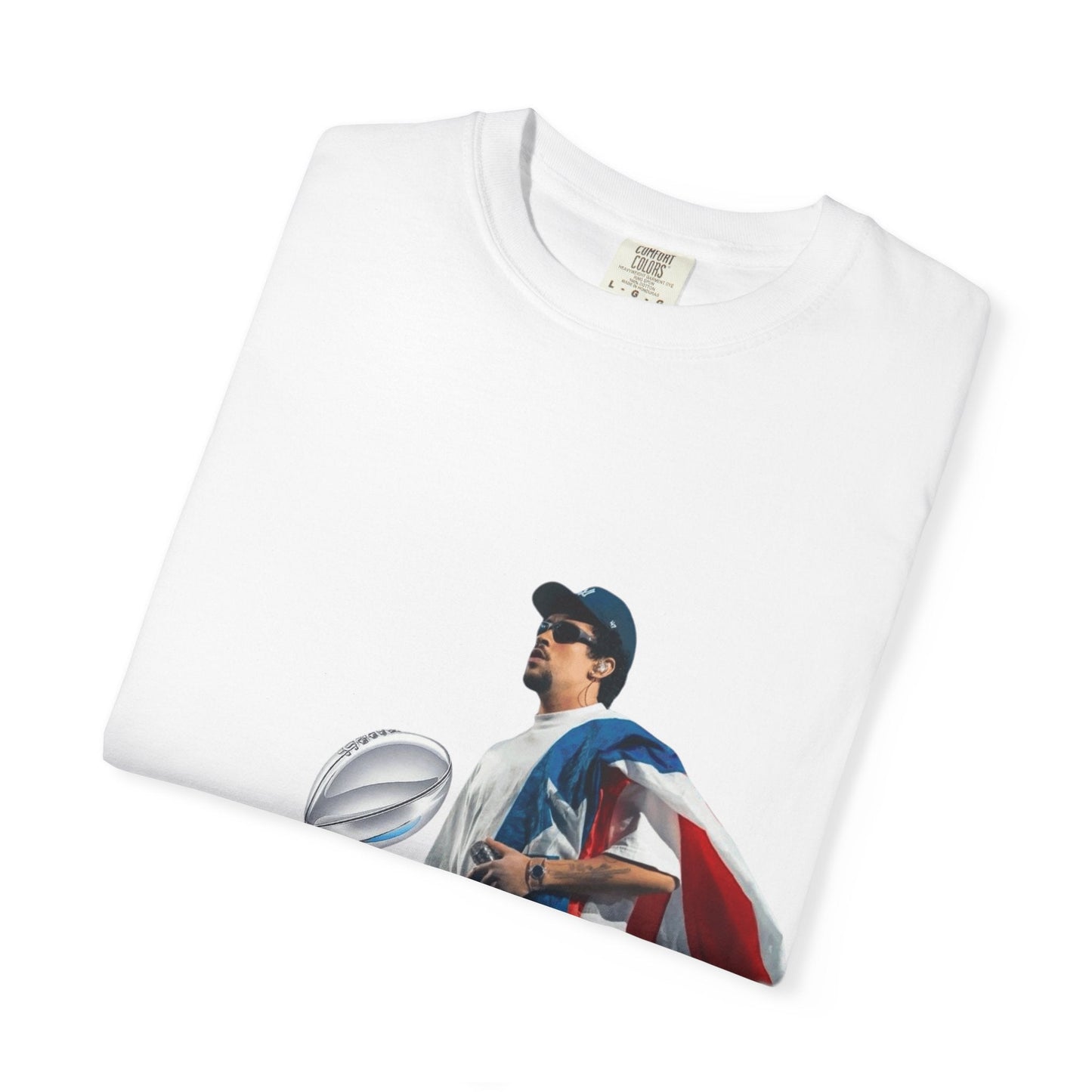 Puerto Rico Unisex Garment - Dyed T-Shirt, Football Fan Tee, Game Day Apparel, Sports Merchandise, Gifts for Men and Women - Metamorphosis Creations