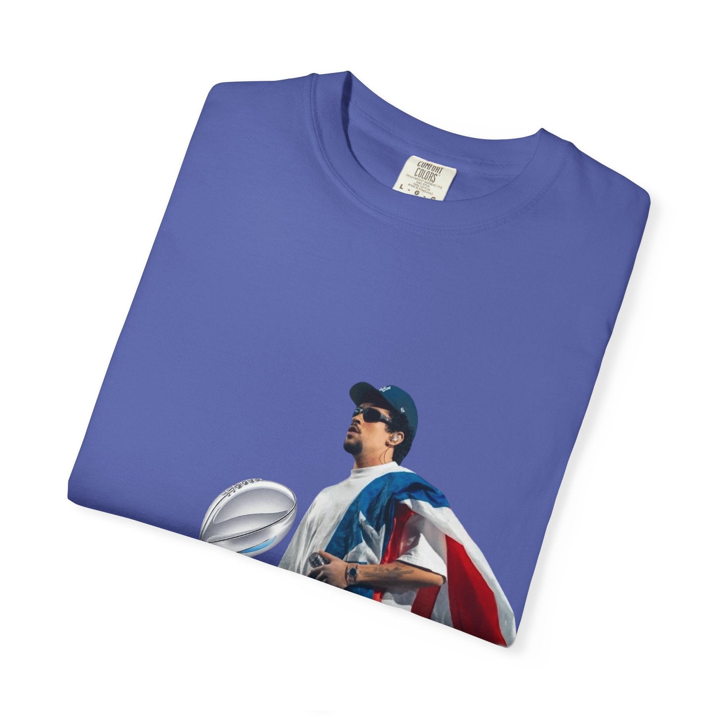 Puerto Rico Unisex Garment - Dyed T-Shirt, Football Fan Tee, Game Day Apparel, Sports Merchandise, Gifts for Men and Women - Metamorphosis Creations