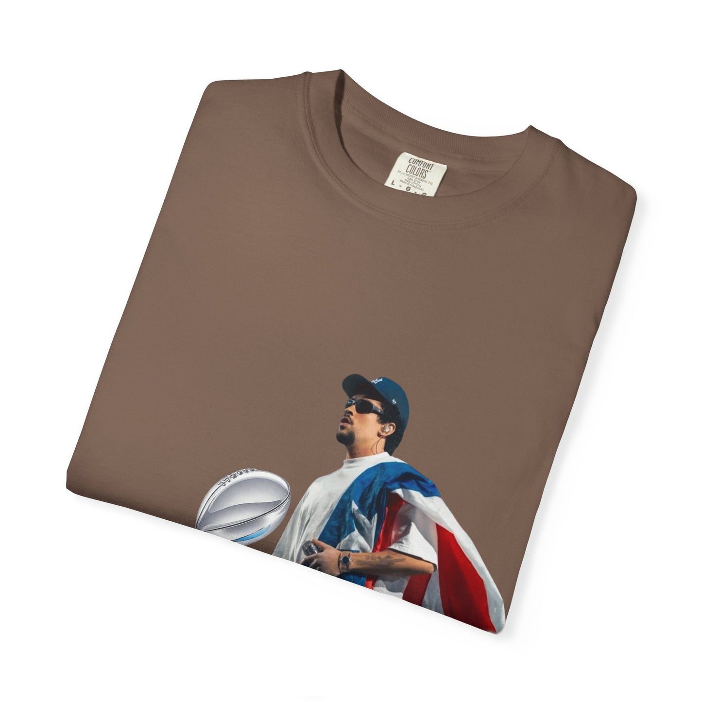 Puerto Rico Unisex Garment - Dyed T-Shirt, Football Fan Tee, Game Day Apparel, Sports Merchandise, Gifts for Men and Women - Metamorphosis Creations