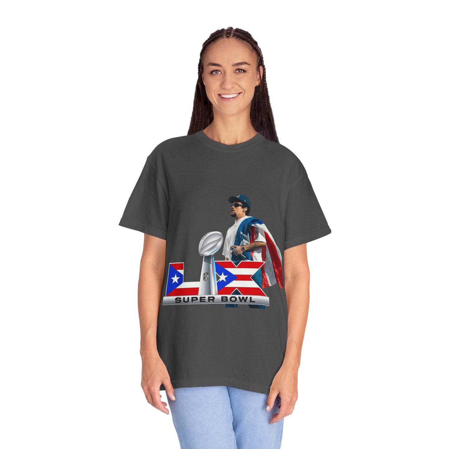 Puerto Rico Unisex Garment - Dyed T-Shirt, Football Fan Tee, Game Day Apparel, Sports Merchandise, Gifts for Men and Women - Metamorphosis Creations