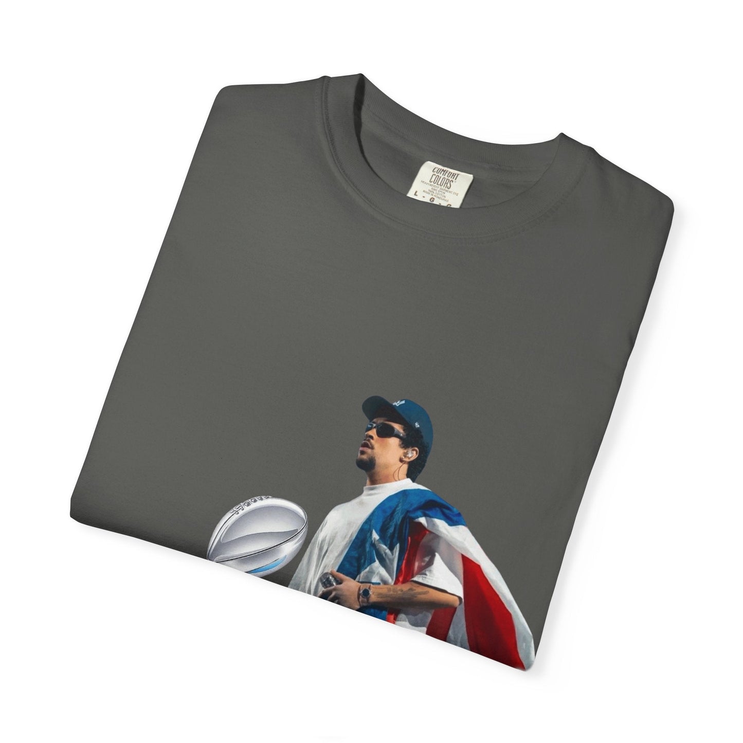 Puerto Rico Unisex Garment - Dyed T-Shirt, Football Fan Tee, Game Day Apparel, Sports Merchandise, Gifts for Men and Women - Metamorphosis Creations