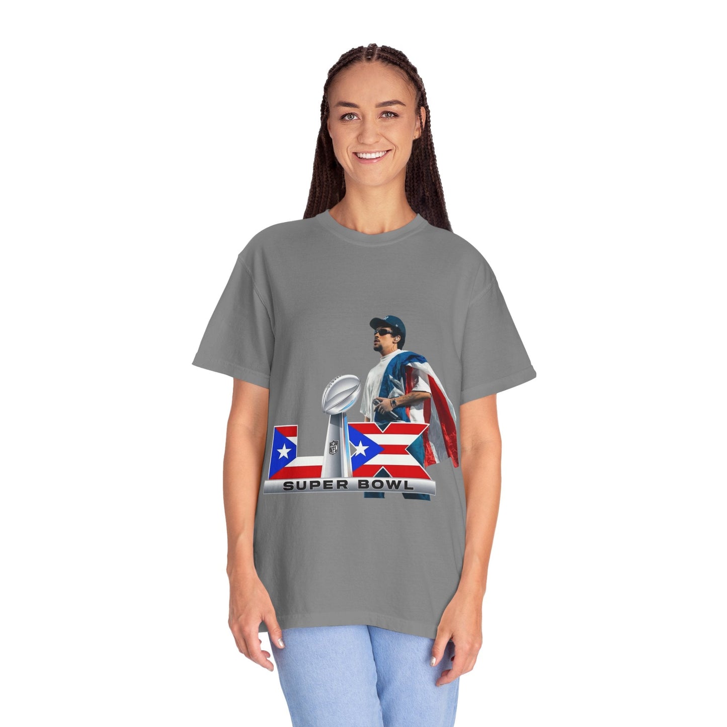 Puerto Rico Unisex Garment - Dyed T-Shirt, Football Fan Tee, Game Day Apparel, Sports Merchandise, Gifts for Men and Women - Metamorphosis Creations