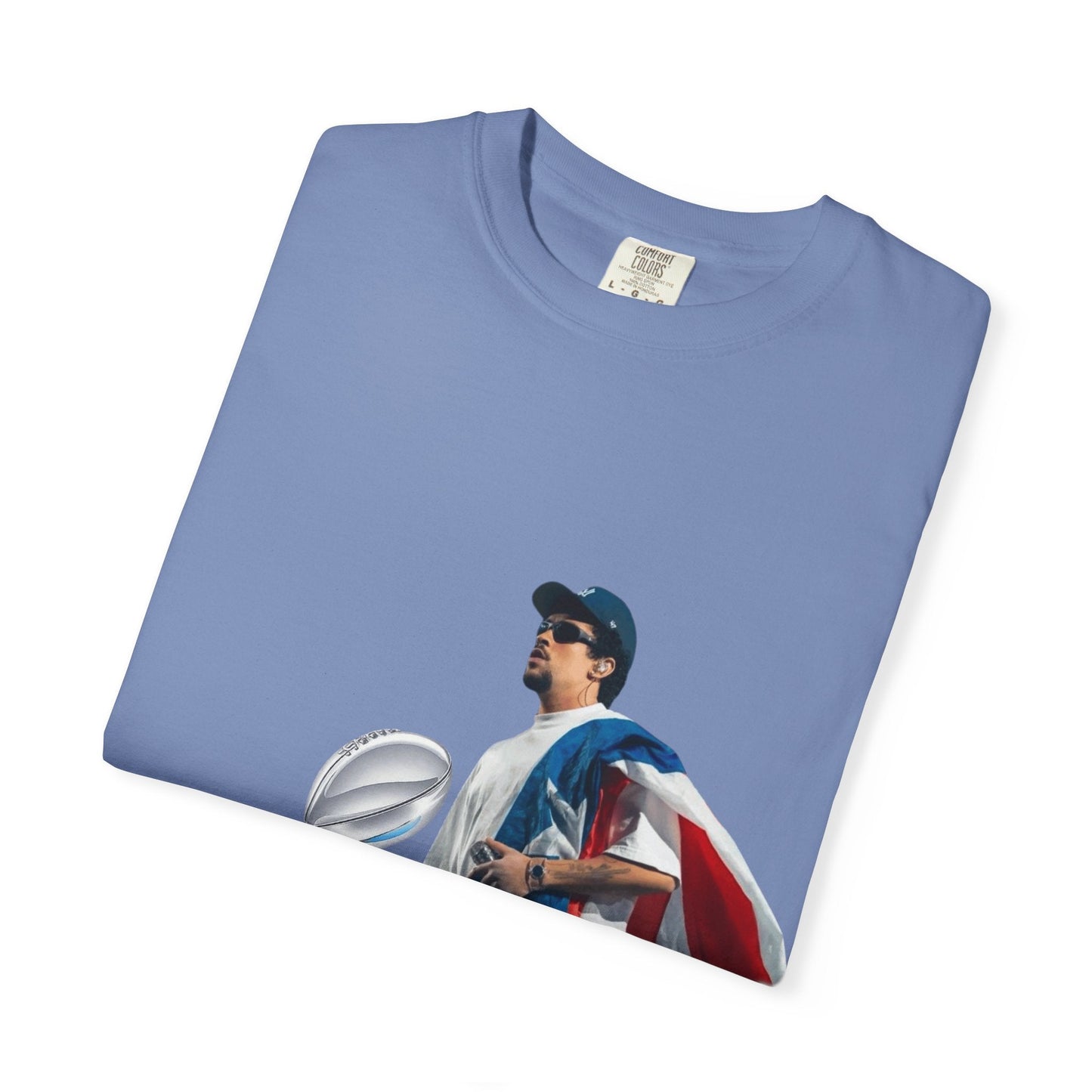 Puerto Rico Unisex Garment - Dyed T-Shirt, Football Fan Tee, Game Day Apparel, Sports Merchandise, Gifts for Men and Women - Metamorphosis Creations