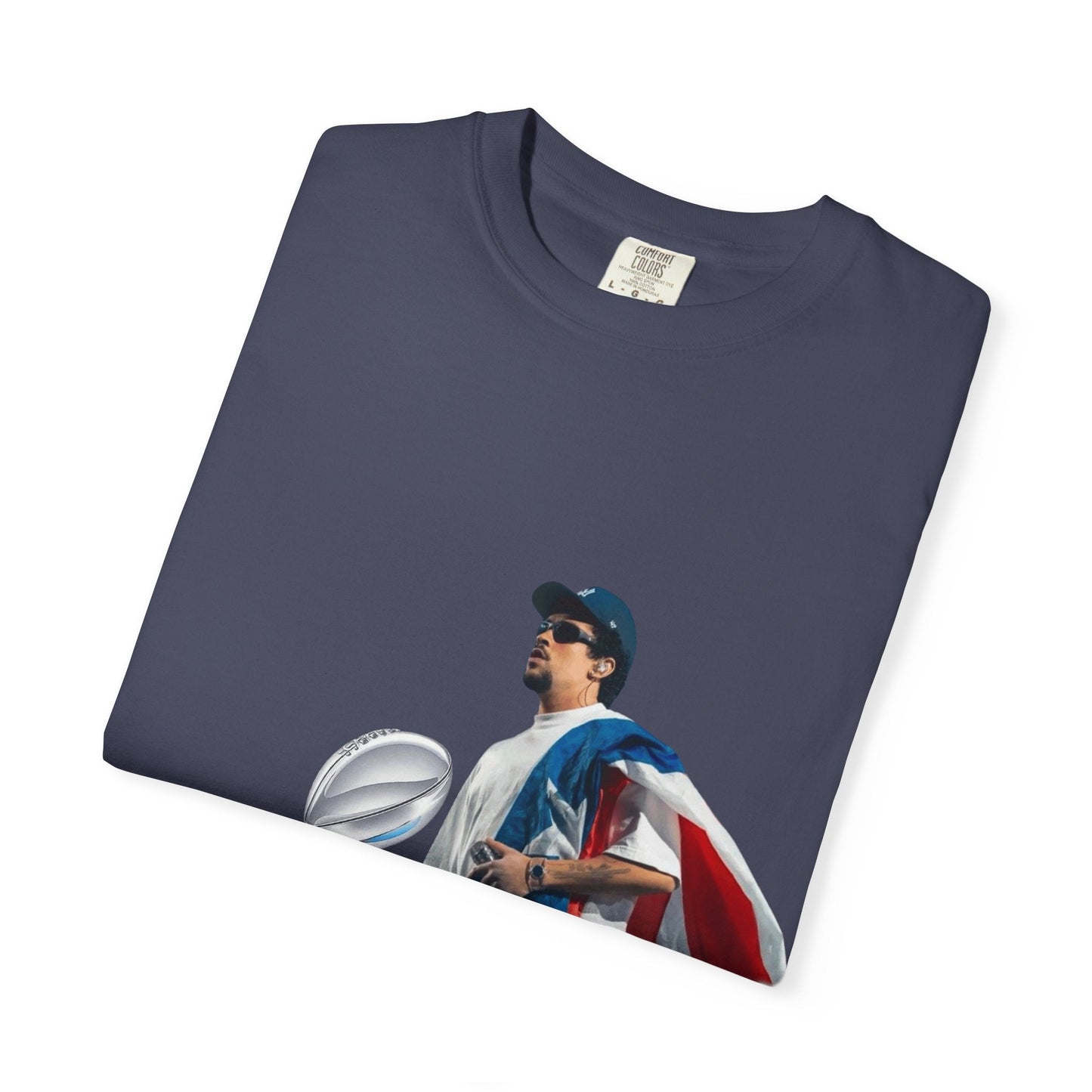Puerto Rico Unisex Garment - Dyed T-Shirt, Football Fan Tee, Game Day Apparel, Sports Merchandise, Gifts for Men and Women - Metamorphosis Creations