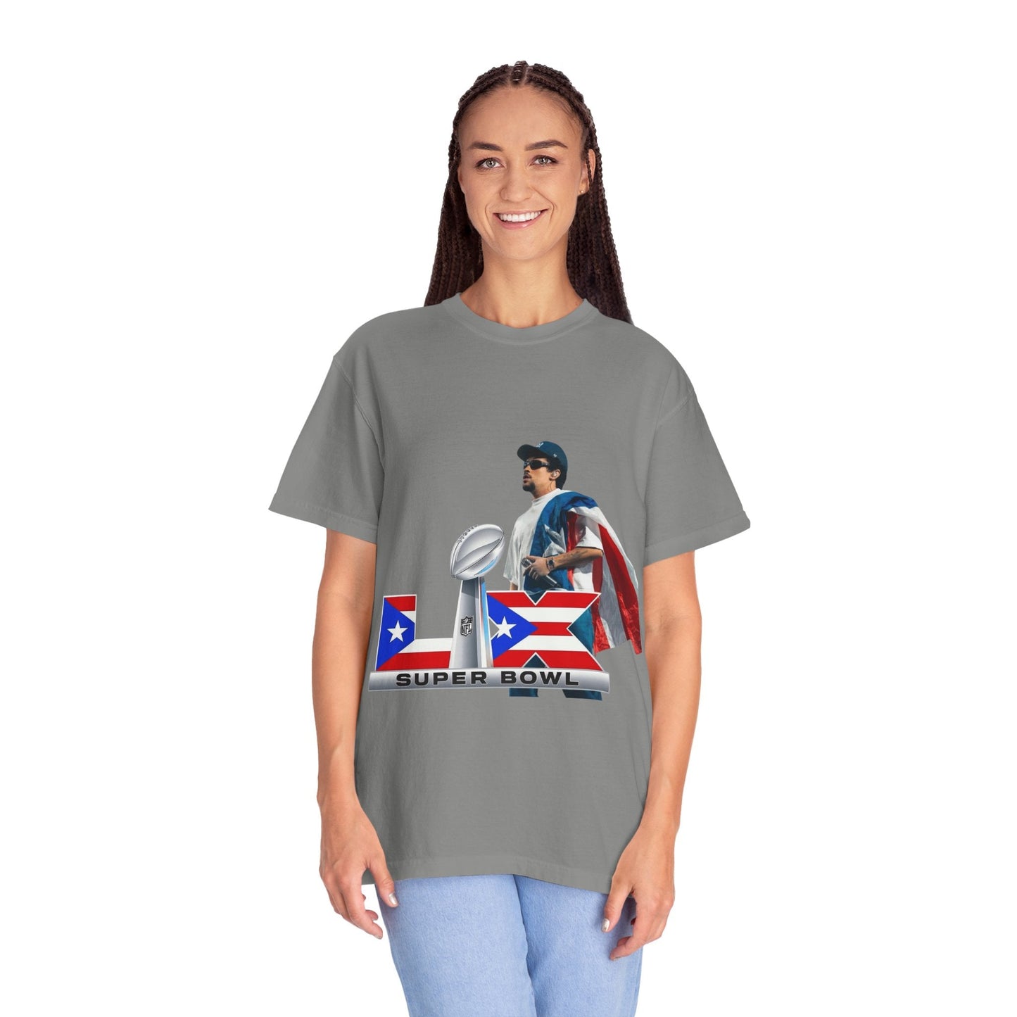 Puerto Rico Unisex Garment - Dyed T-Shirt, Football Fan Tee, Game Day Apparel, Sports Merchandise, Gifts for Men and Women - Metamorphosis Creations
