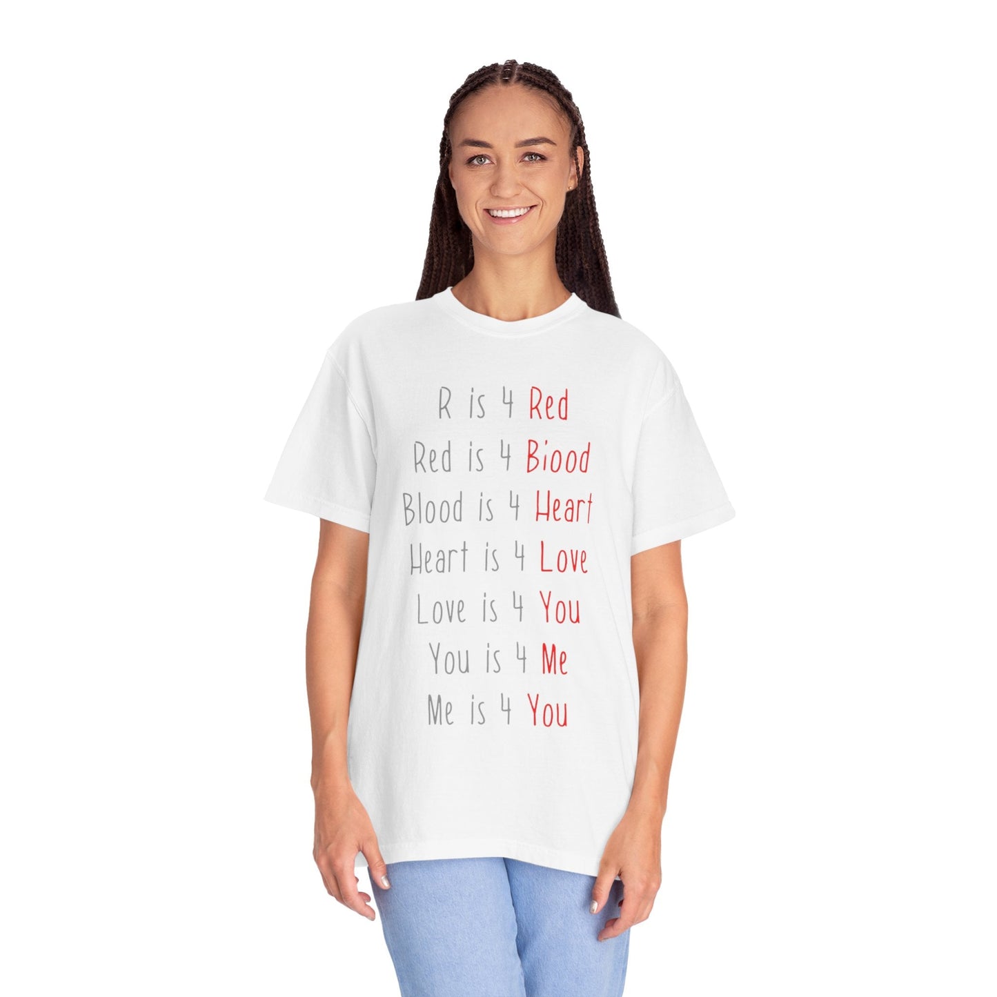 Radiate Positivity Heartfelt Unisex T-Shirt | Love & Connection Design | Gift for Loved Ones, Casual Wear, Valentine's Day, Anniversary, Family Bonding - Metamorphosis Creations