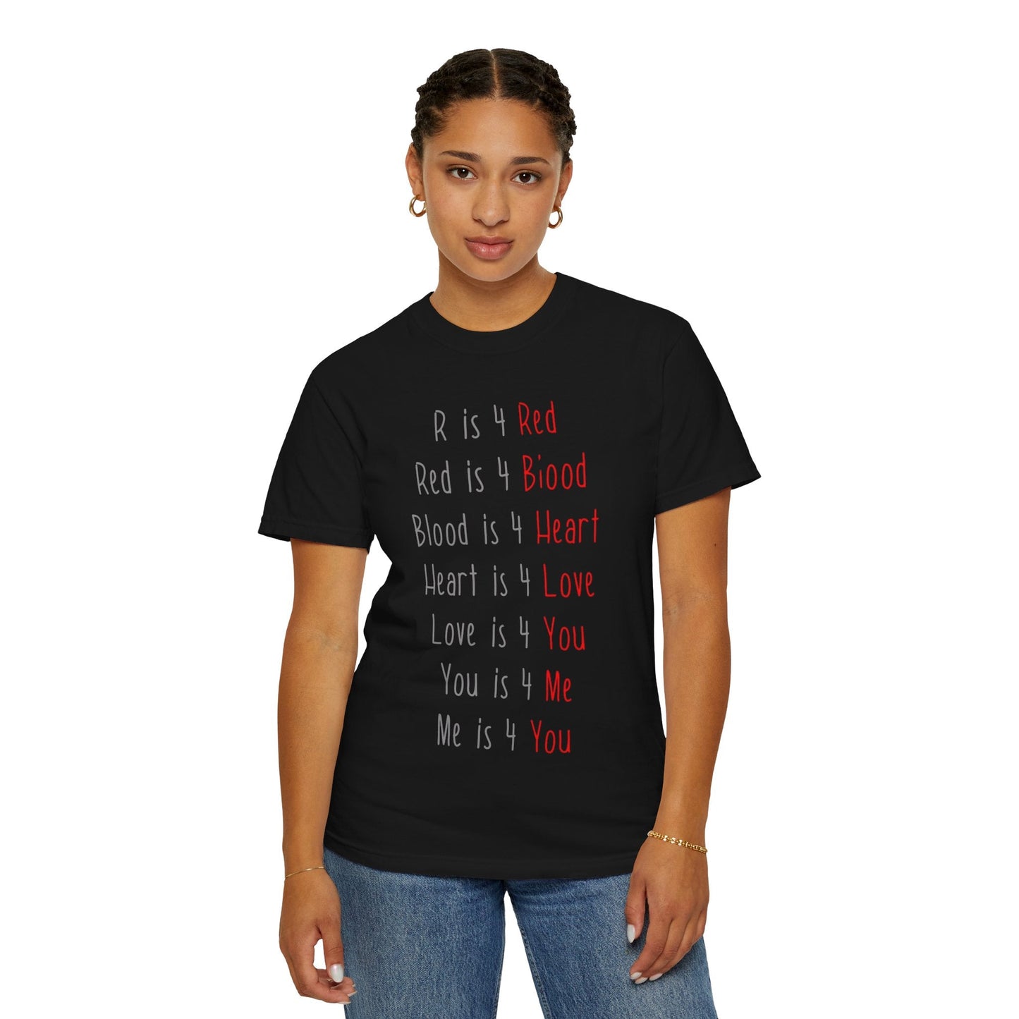 Radiate Positivity Heartfelt Unisex T-Shirt | Love & Connection Design | Gift for Loved Ones, Casual Wear, Valentine's Day, Anniversary, Family Bonding - Metamorphosis Creations