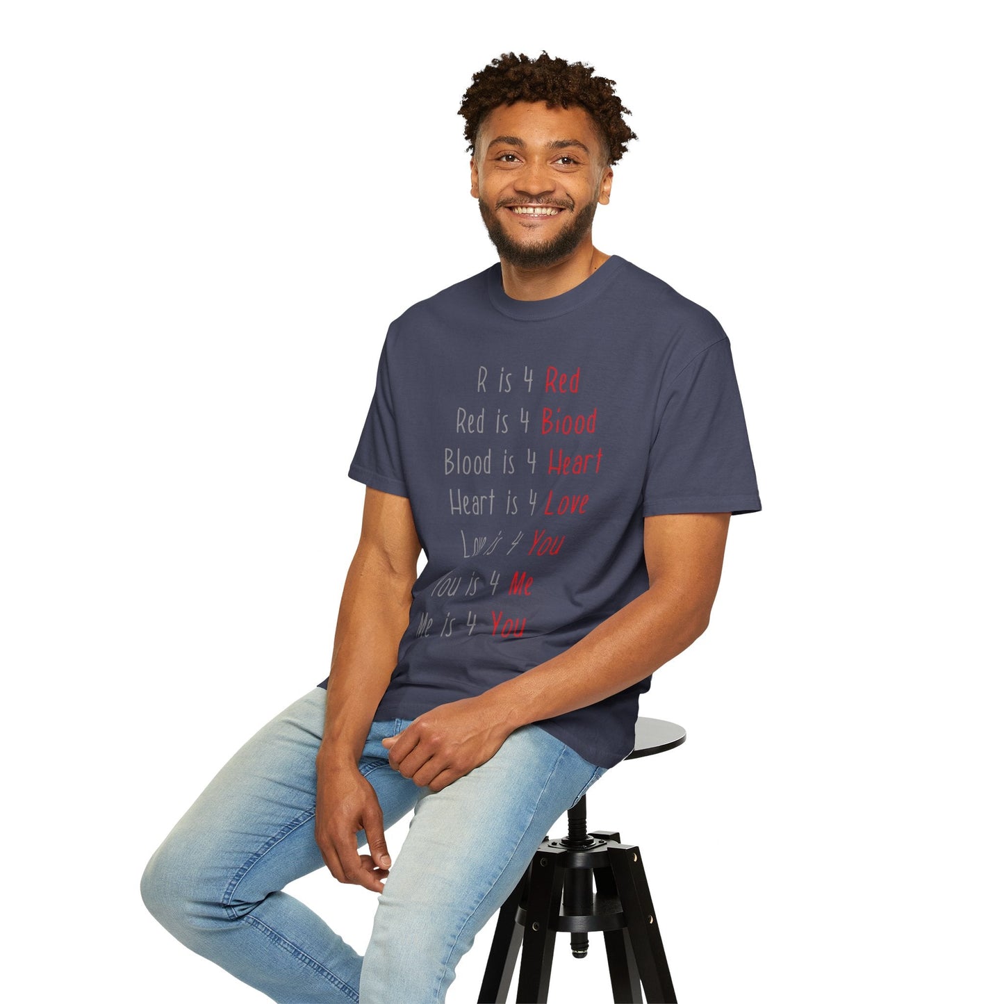 Radiate Positivity Heartfelt Unisex T-Shirt | Love & Connection Design | Gift for Loved Ones, Casual Wear, Valentine's Day, Anniversary, Family Bonding - Metamorphosis Creations