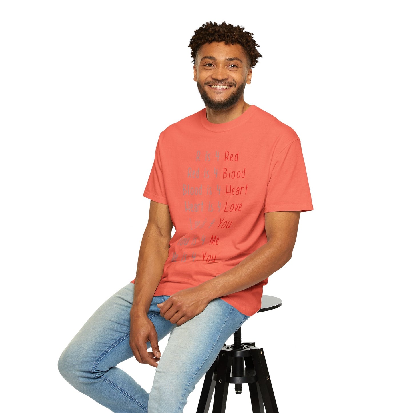 Radiate Positivity Heartfelt Unisex T-Shirt | Love & Connection Design | Gift for Loved Ones, Casual Wear, Valentine's Day, Anniversary, Family Bonding - Metamorphosis Creations