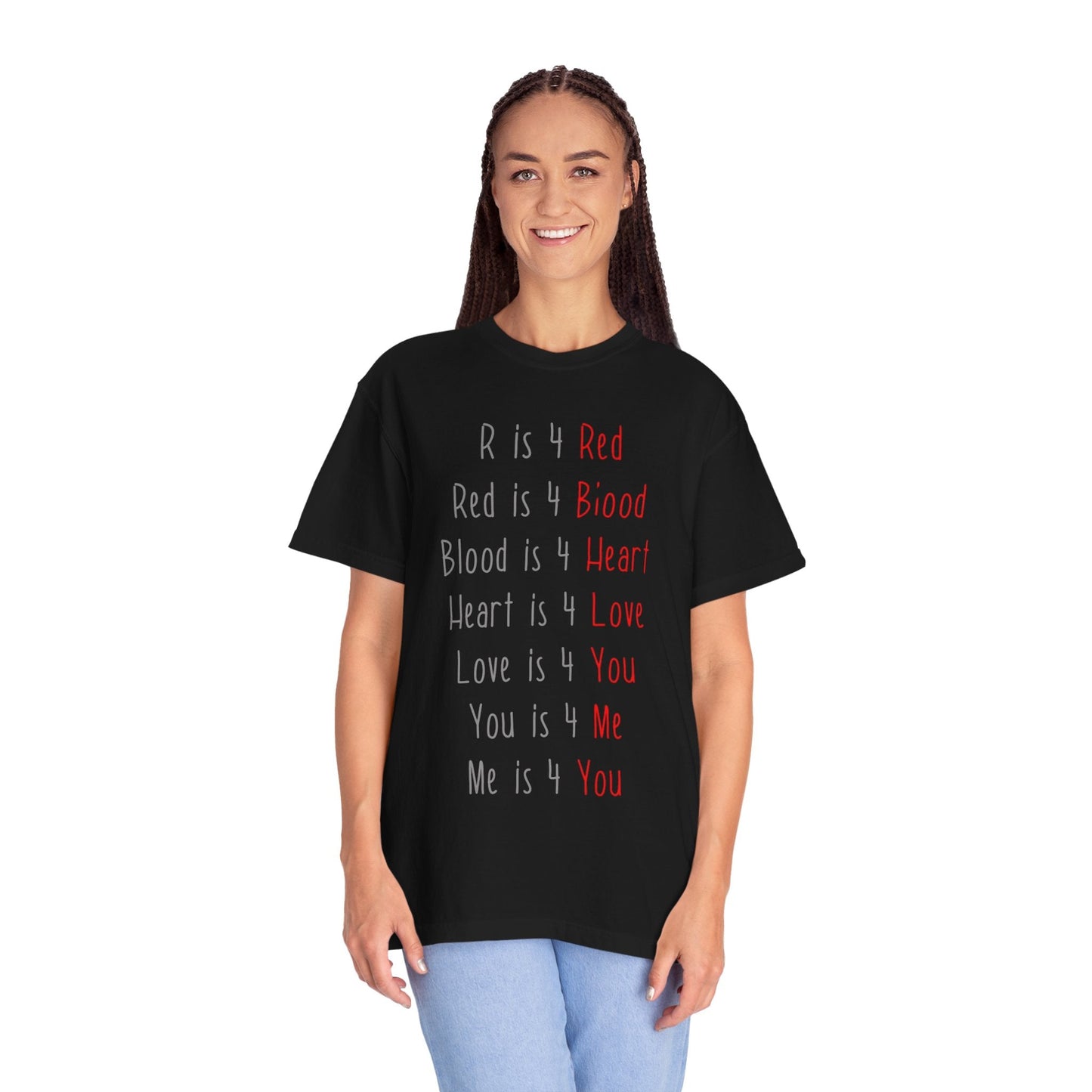 Radiate Positivity Heartfelt Unisex T-Shirt | Love & Connection Design | Gift for Loved Ones, Casual Wear, Valentine's Day, Anniversary, Family Bonding - Metamorphosis Creations