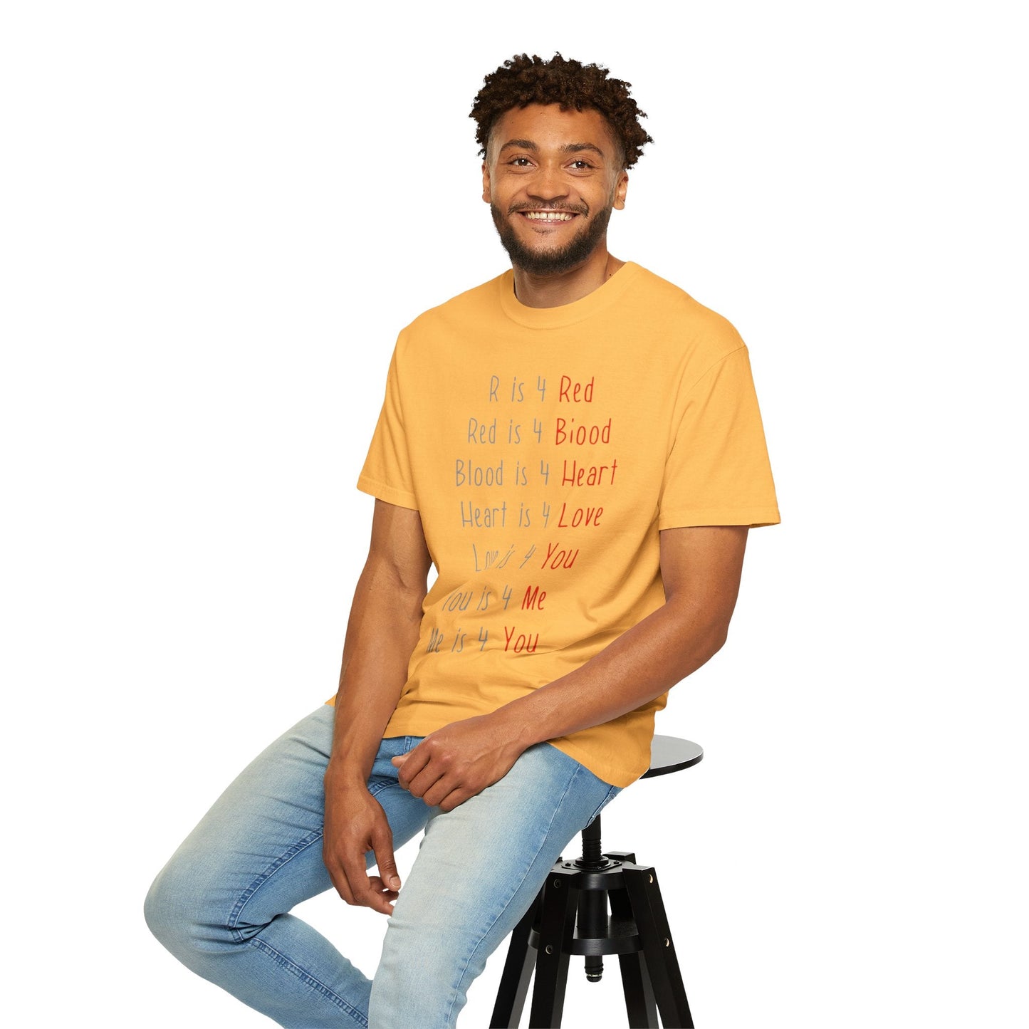 Radiate Positivity Heartfelt Unisex T-Shirt | Love & Connection Design | Gift for Loved Ones, Casual Wear, Valentine's Day, Anniversary, Family Bonding - Metamorphosis Creations