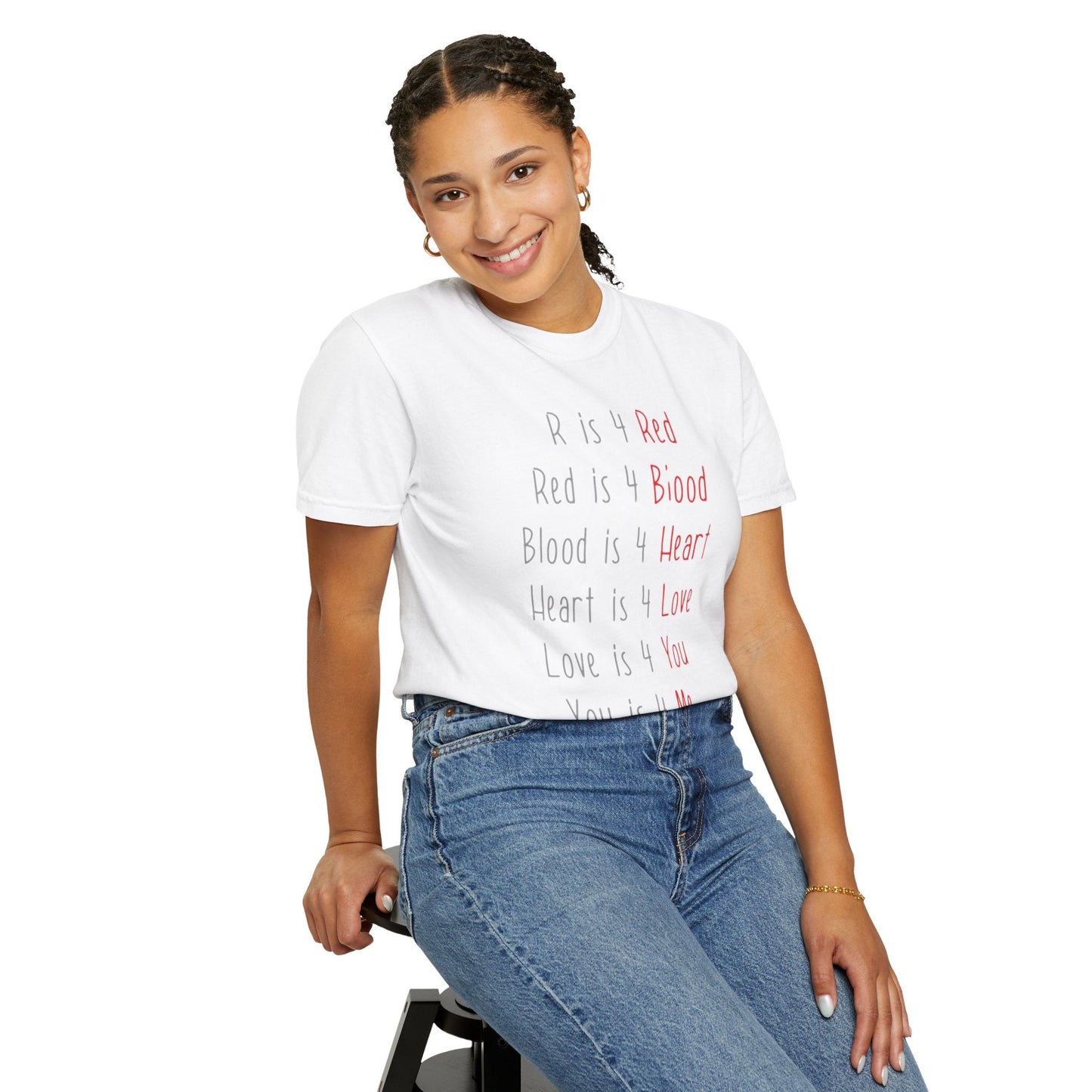 Radiate Positivity Heartfelt Unisex T-Shirt | Love & Connection Design | Gift for Loved Ones, Casual Wear, Valentine's Day, Anniversary, Family Bonding - Metamorphosis Creations