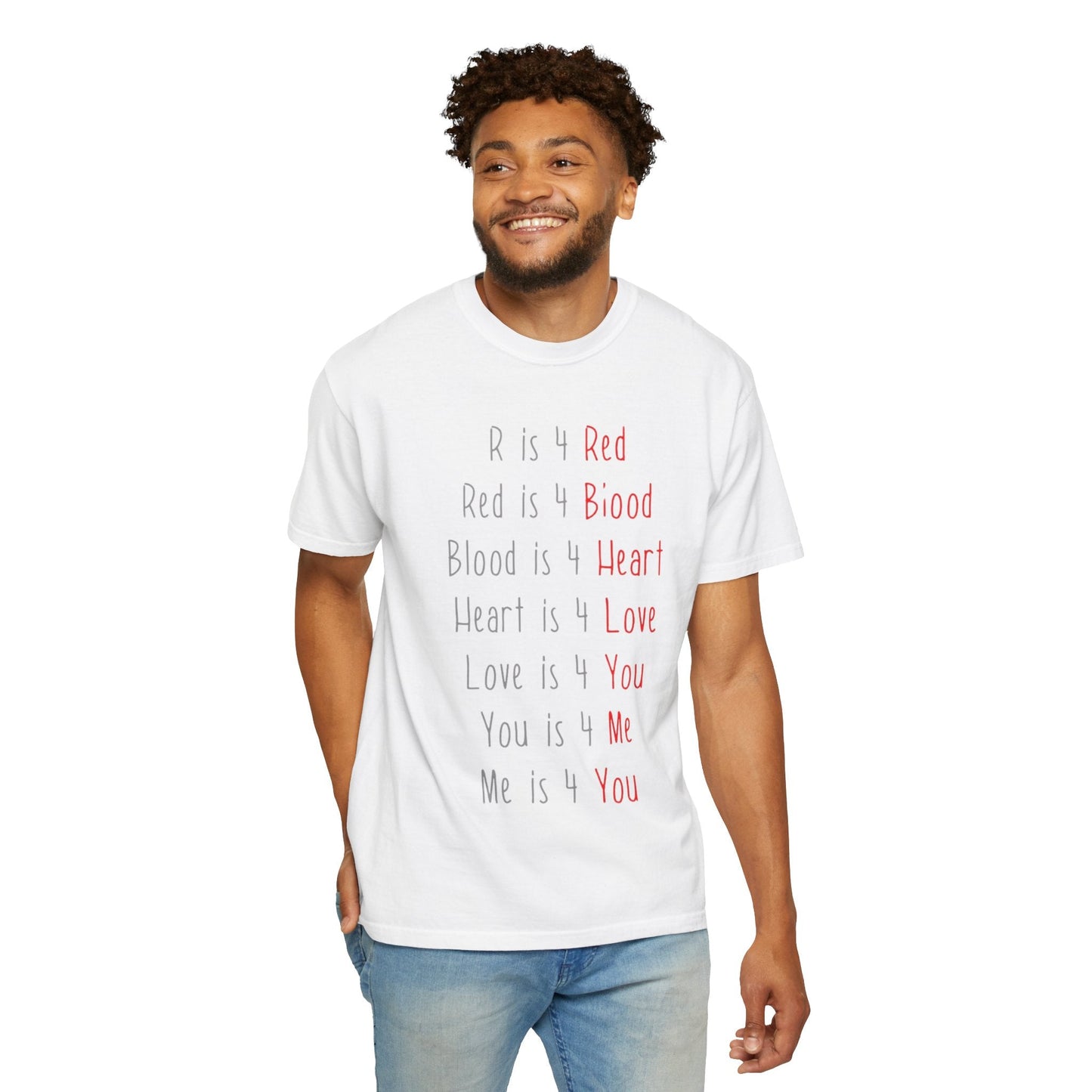 Radiate Positivity Heartfelt Unisex T-Shirt | Love & Connection Design | Gift for Loved Ones, Casual Wear, Valentine's Day, Anniversary, Family Bonding - Metamorphosis Creations