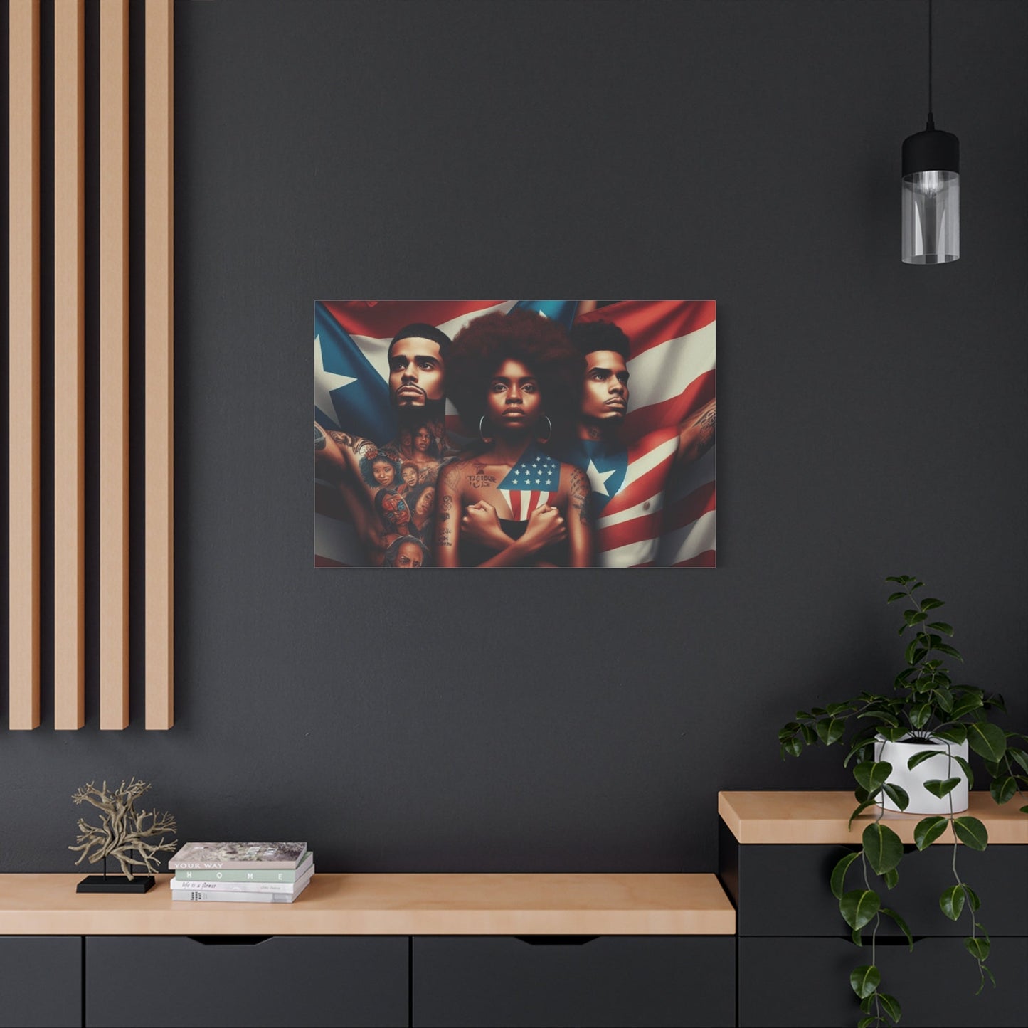 Rooted in Culture, Radiating Power Puerto Rican Wall Art, Unique Gift, Empowering Decor - Metamorphosis Creations