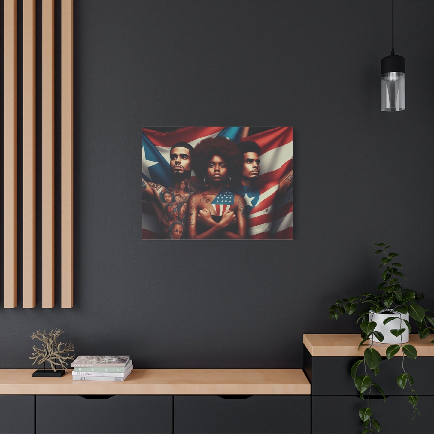 Rooted in Culture, Radiating Power Puerto Rican Wall Art, Unique Gift, Empowering Decor - Metamorphosis Creations
