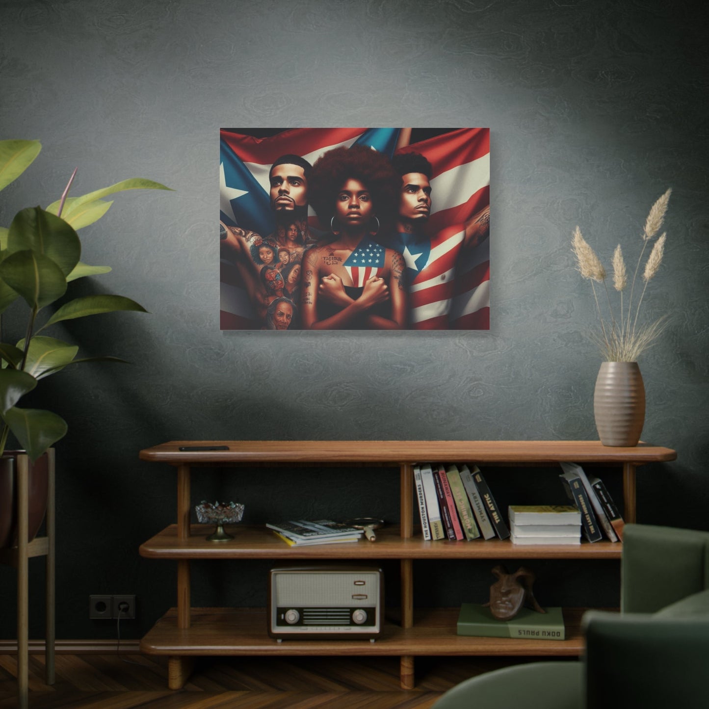 Rooted in Culture, Radiating Power Puerto Rican Wall Art, Unique Gift, Empowering Decor - Metamorphosis Creations