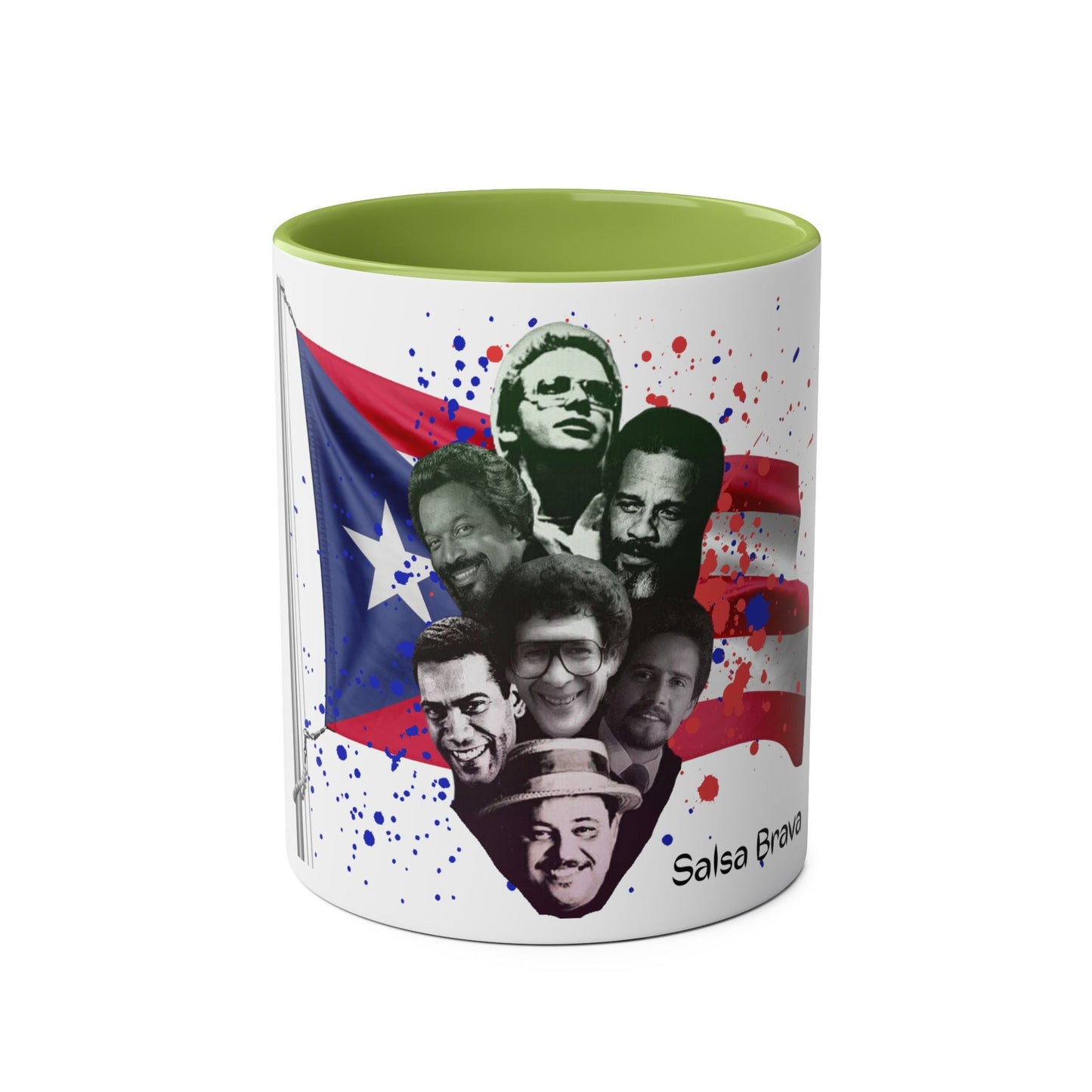 Salsa Inspired Two - Tone Coffee Mug, 11oz, Cuban Culture Mug, Gift for Music Lovers, Colorful Cafe Mug, Party Drinkware - Metamorphosis Creations