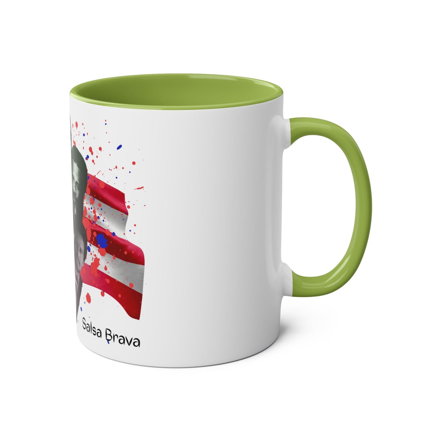 Salsa Inspired Two - Tone Coffee Mug, 11oz, Cuban Culture Mug, Gift for Music Lovers, Colorful Cafe Mug, Party Drinkware - Metamorphosis Creations