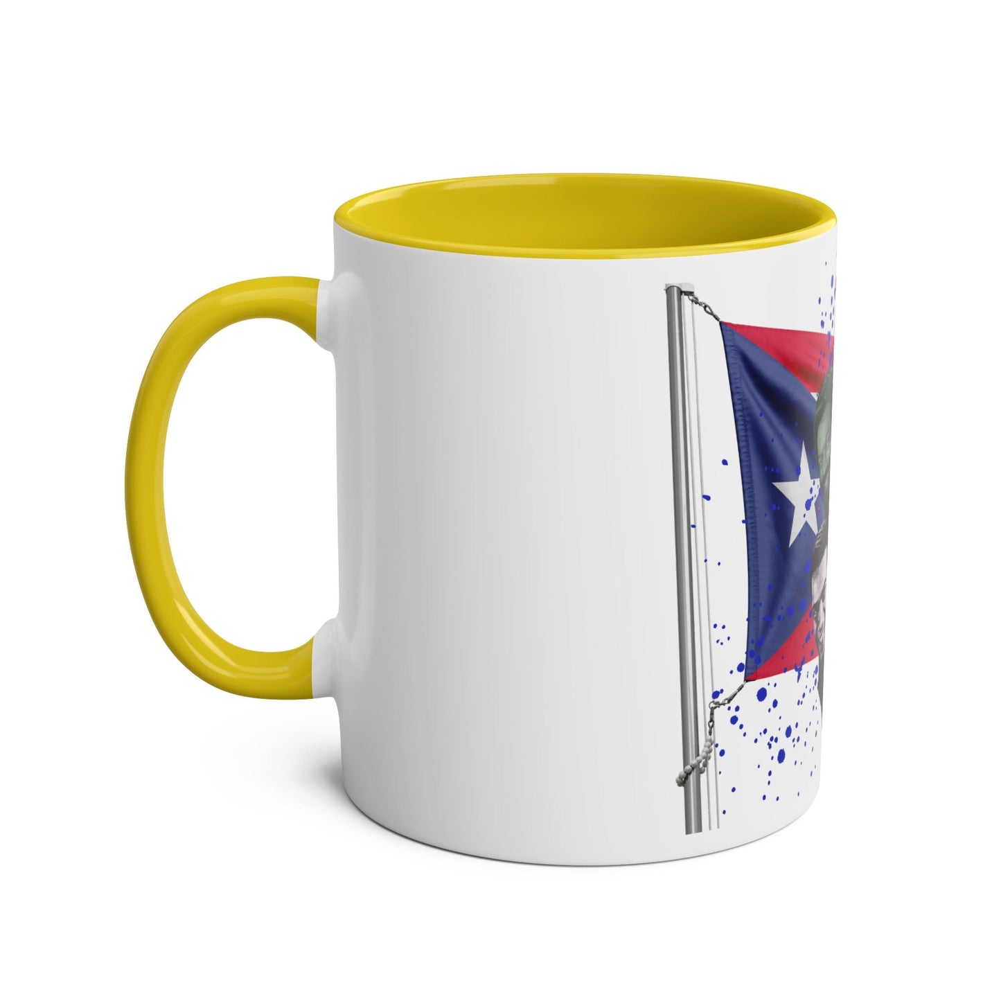 Salsa Inspired Two - Tone Coffee Mug, 11oz, Cuban Culture Mug, Gift for Music Lovers, Colorful Cafe Mug, Party Drinkware - Metamorphosis Creations