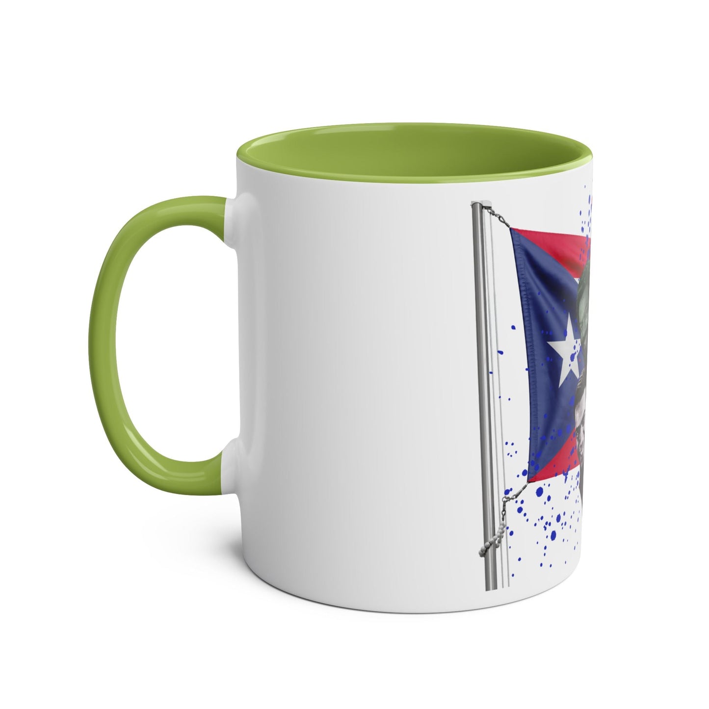 Salsa Inspired Two - Tone Coffee Mug, 11oz, Cuban Culture Mug, Gift for Music Lovers, Colorful Cafe Mug, Party Drinkware - Metamorphosis Creations