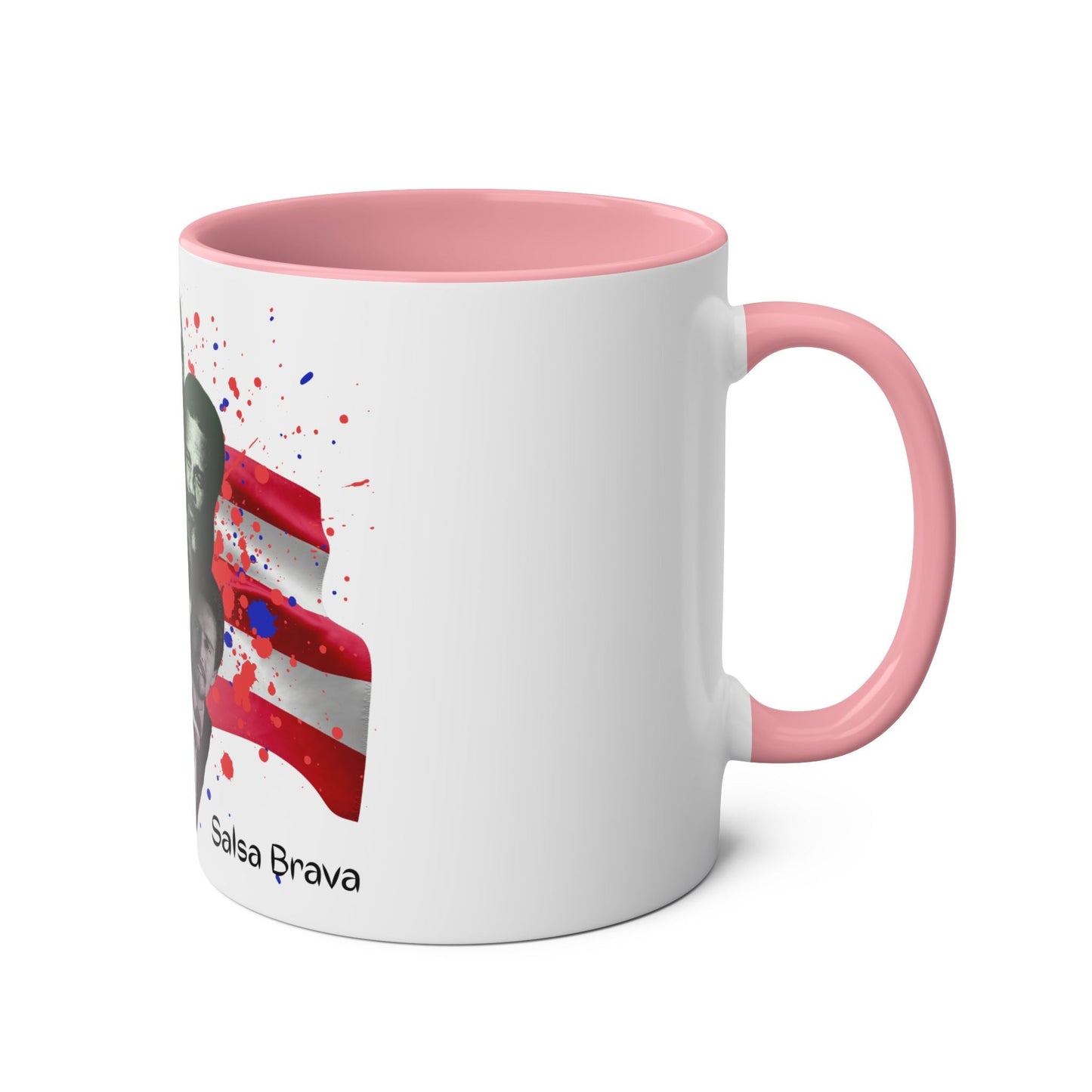 Salsa Inspired Two - Tone Coffee Mug, 11oz, Cuban Culture Mug, Gift for Music Lovers, Colorful Cafe Mug, Party Drinkware - Metamorphosis Creations