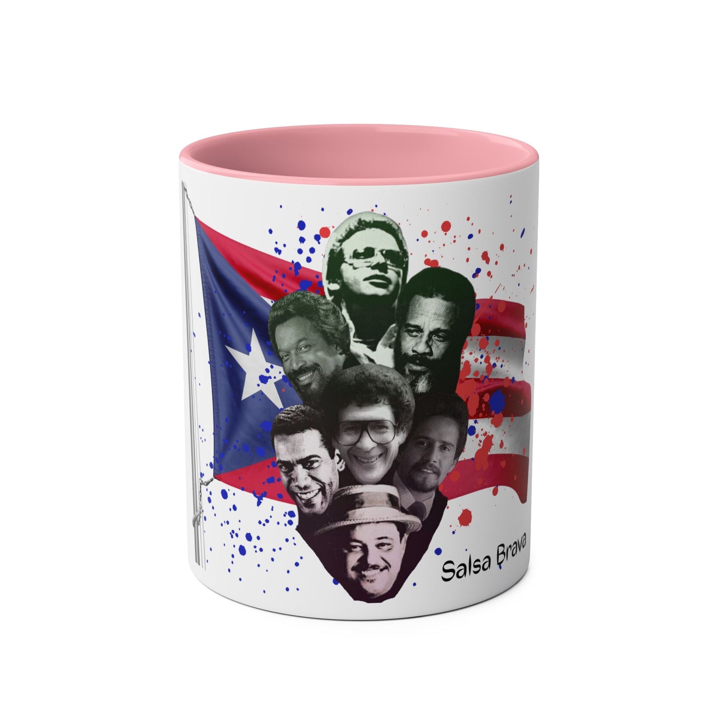 Salsa Inspired Two - Tone Coffee Mug, 11oz, Cuban Culture Mug, Gift for Music Lovers, Colorful Cafe Mug, Party Drinkware - Metamorphosis Creations