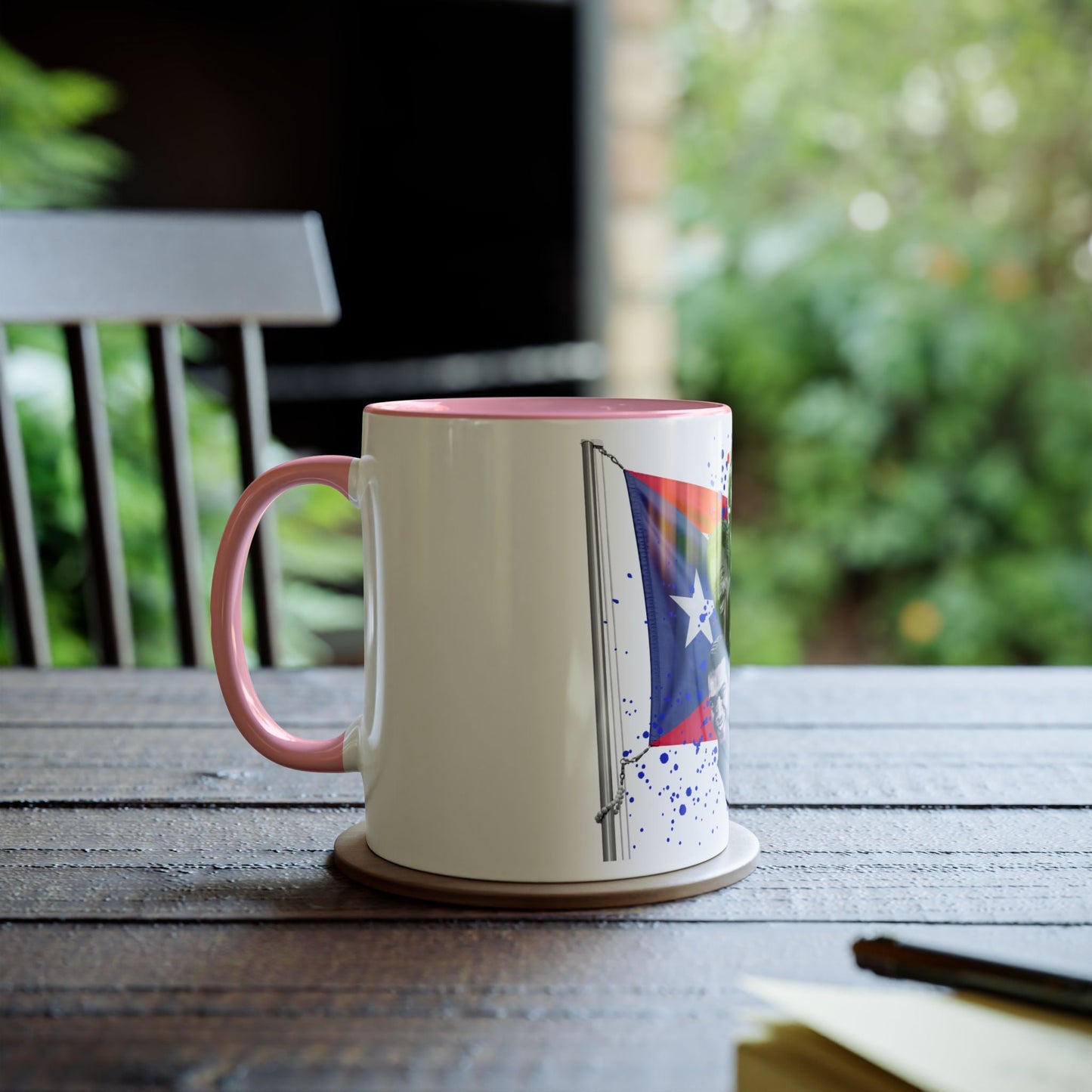 Salsa Inspired Two - Tone Coffee Mug, 11oz, Cuban Culture Mug, Gift for Music Lovers, Colorful Cafe Mug, Party Drinkware - Metamorphosis Creations