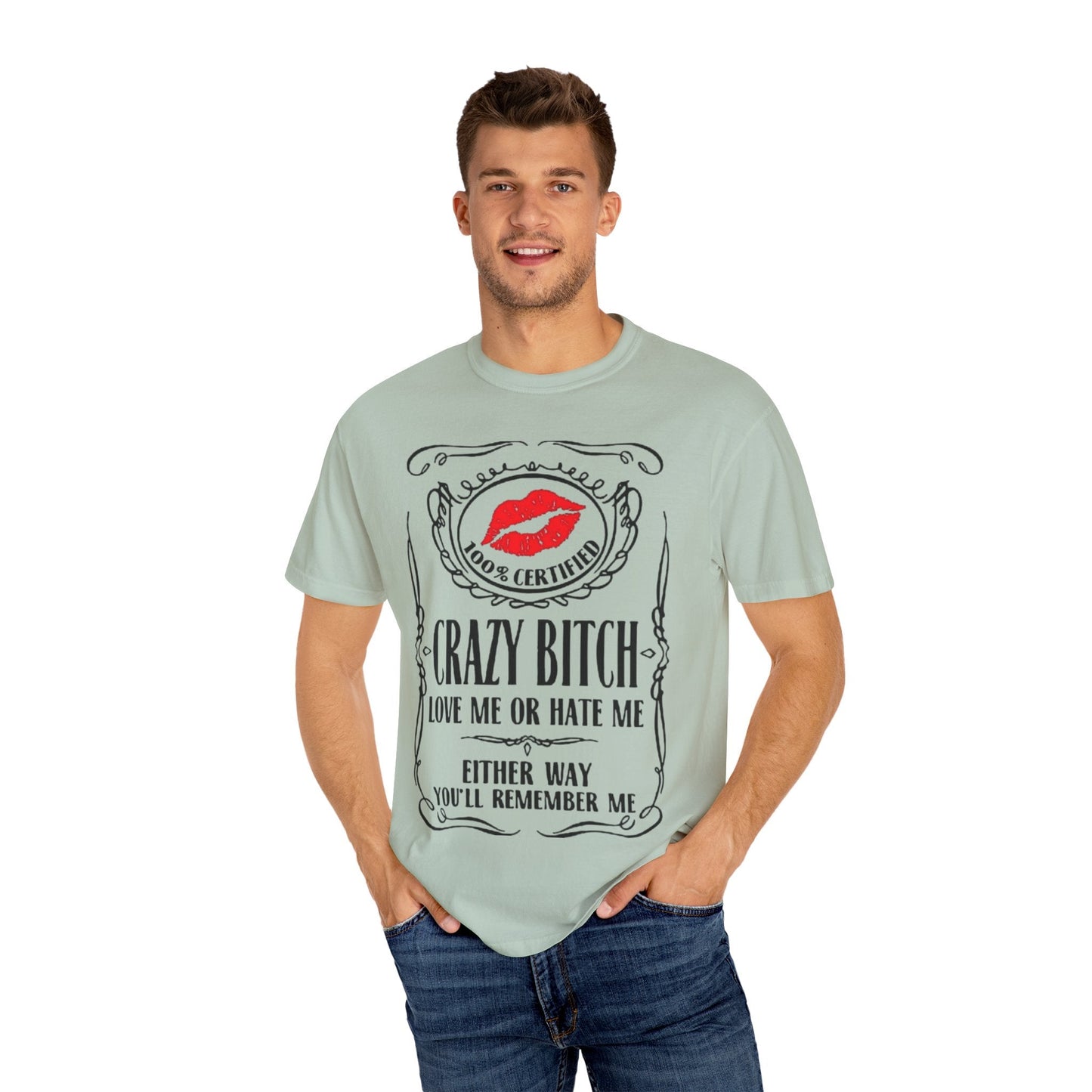 Sarcasm in Style – Funny Graphic Tee" Crazy Bitch Unisex T-Shirt | Fun Casual Wear, Gift for Friends, Birthday Humor Tee, Playful Statement Shirt, - Metamorphosis Creations