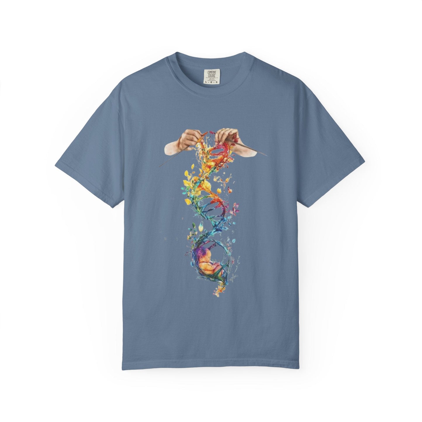 👚 Soft. Stylish. Mom - approved. Order now and gift her something she'll actually wear! Colorful DNA Art Unisex T-shirt, Science Tee, Creative Garment, Gift for Scientists, - Metamorphosis Creations