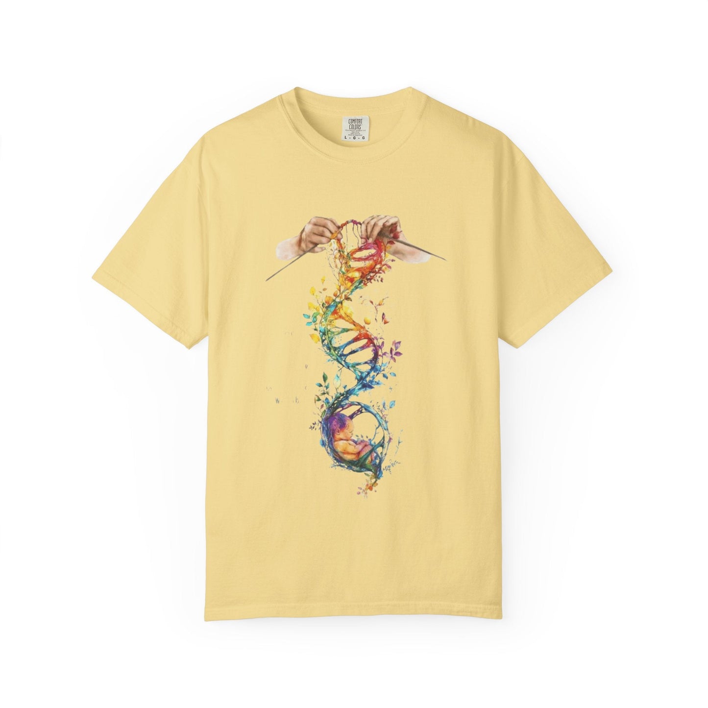 👚 Soft. Stylish. Mom - approved. Order now and gift her something she'll actually wear! Colorful DNA Art Unisex T-shirt, Science Tee, Creative Garment, Gift for Scientists, - Metamorphosis Creations