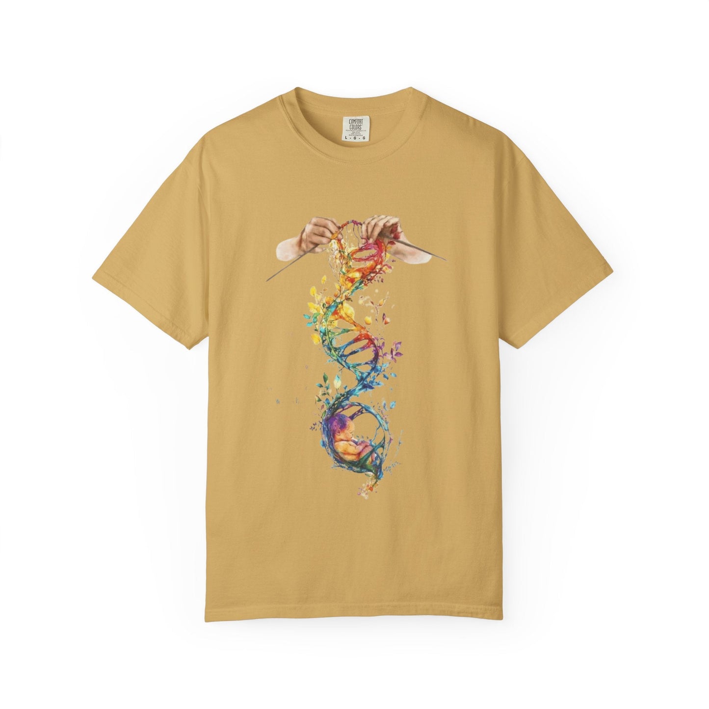 👚 Soft. Stylish. Mom - approved. Order now and gift her something she'll actually wear! Colorful DNA Art Unisex T-shirt, Science Tee, Creative Garment, Gift for Scientists, - Metamorphosis Creations