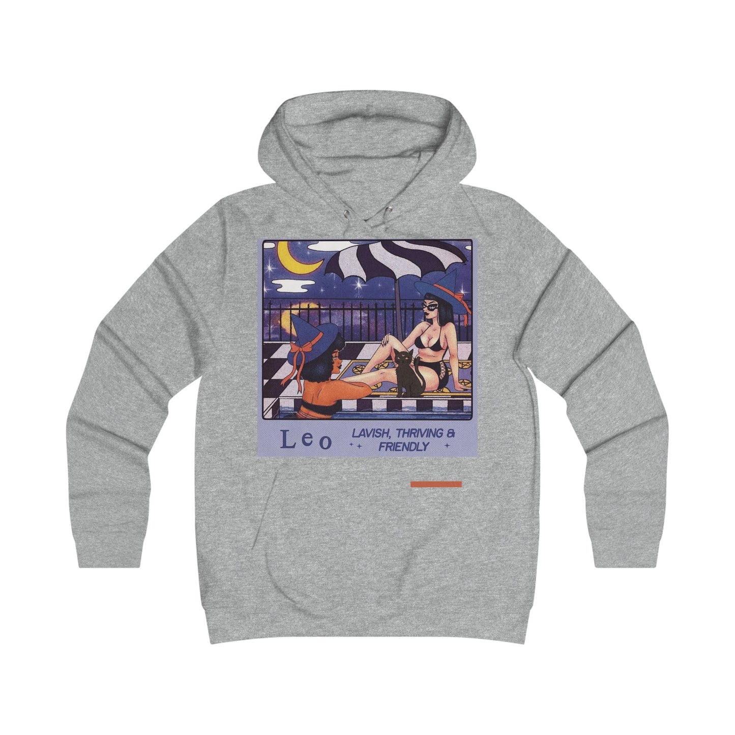Spooky Vibes Only Astrology Leo Hoodie, Cozy College Sweatshirt, Zodiac Sign Apparel, Cute Casual Wear, Gift for Astrology Lovers, Trendy Fashion - Metamorphosis Creations