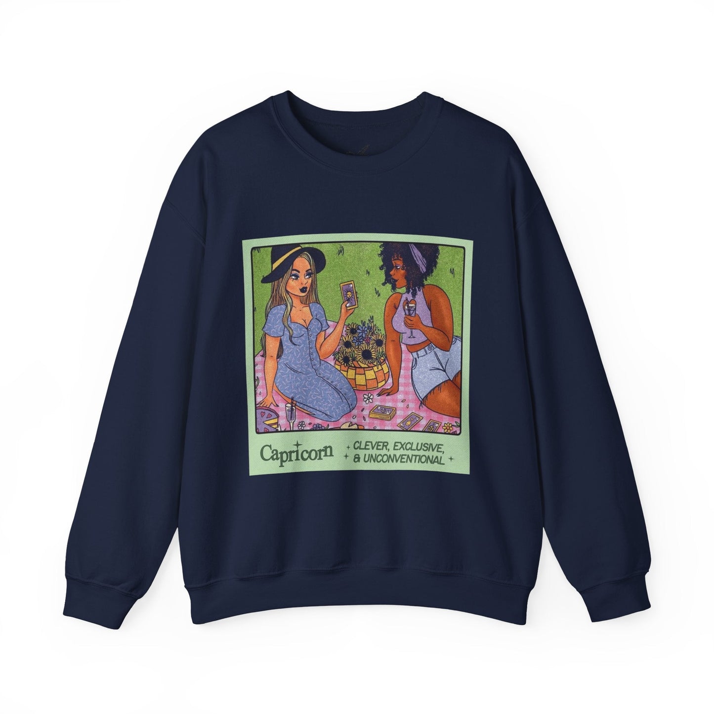 Spooky Vibes Only" Halloween Sweater Capricorn Vibes Crewneck Sweatshirt, Cozy Unisex Apparel, Astrology Gift, Casual Layering Top - Metamorphosis Creations