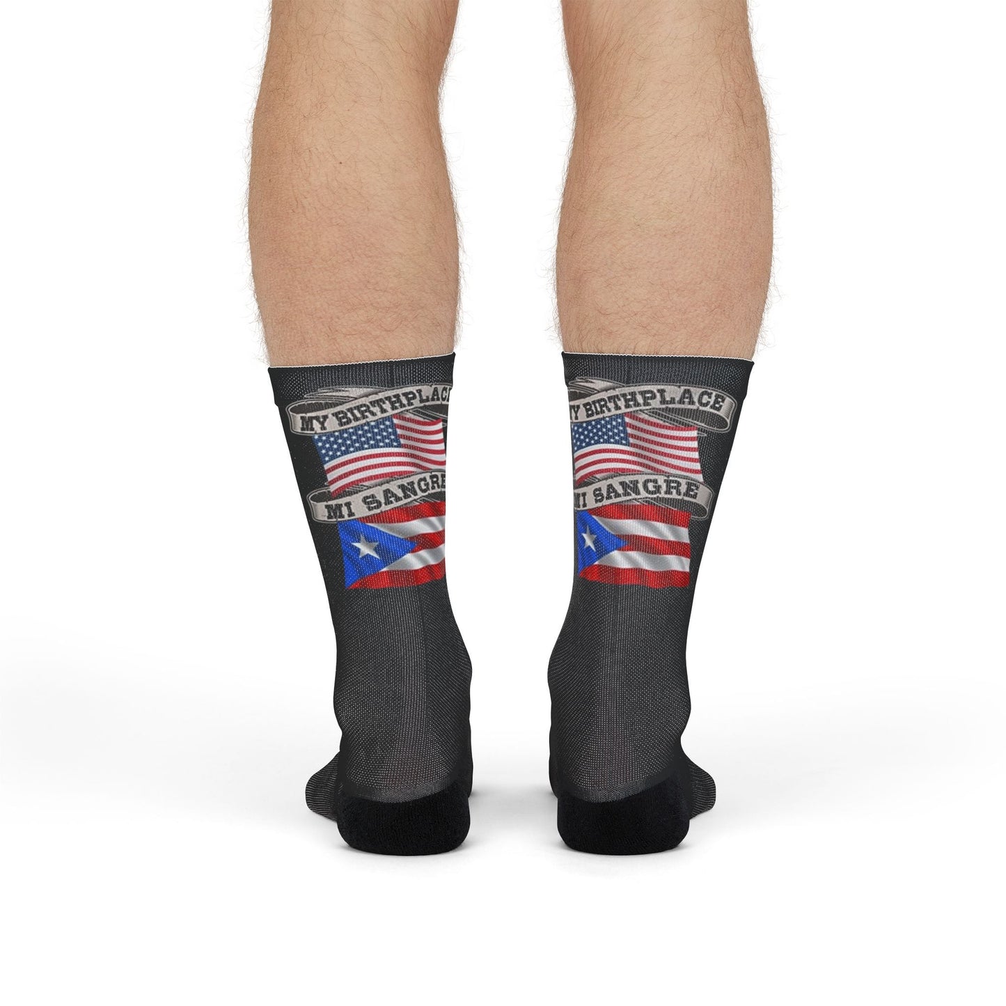 Step with Pride – From La Isla to NYC Patriotic Crew Socks | Perfect for 4th of July, Gifts for Travelers, Casual Wear, Fun Sock Collection, Warm & Cozy Feet - Metamorphosis Creations