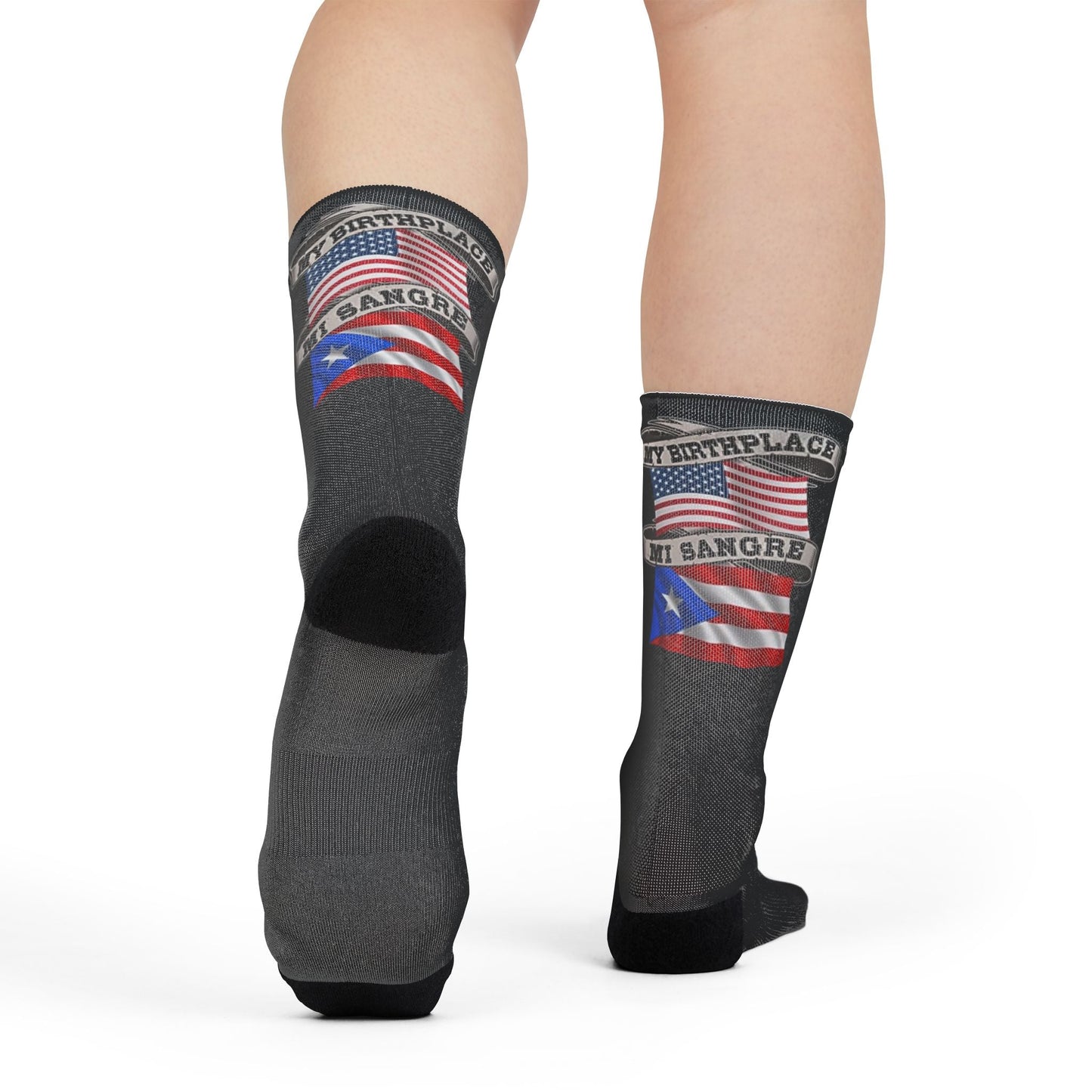 Step with Pride – From La Isla to NYC Patriotic Crew Socks | Perfect for 4th of July, Gifts for Travelers, Casual Wear, Fun Sock Collection, Warm & Cozy Feet - Metamorphosis Creations