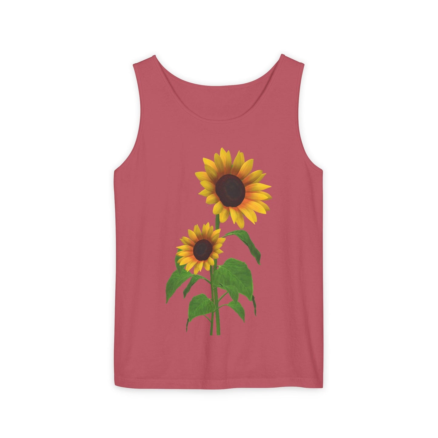 Sunflower Unisex Tank Top - Relaxed Summer Wear, Gift for Garden Lovers, Casual Beach Vibes, Perfect for Spring Celebrations, Gift Idea - Metamorphosis Creations