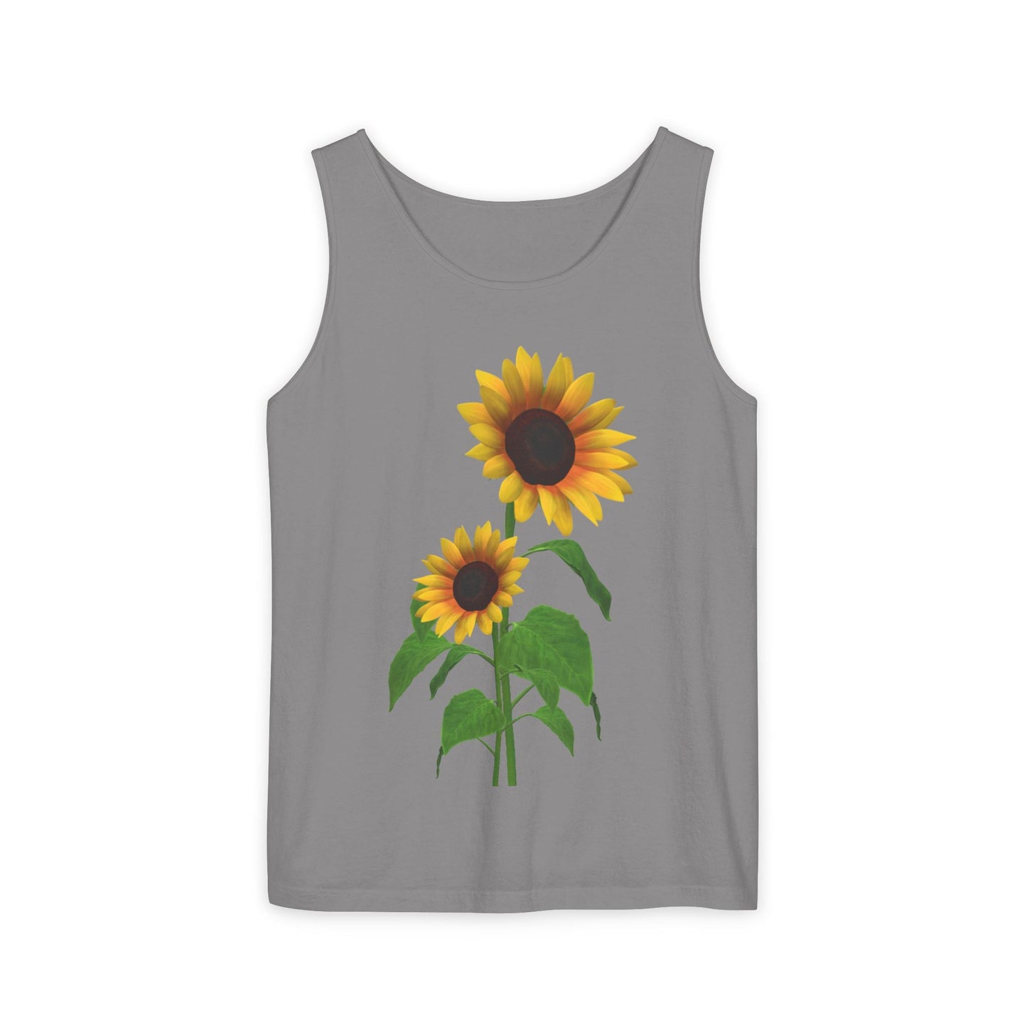 Sunflower Unisex Tank Top - Relaxed Summer Wear, Gift for Garden Lovers, Casual Beach Vibes, Perfect for Spring Celebrations, Gift Idea - Metamorphosis Creations