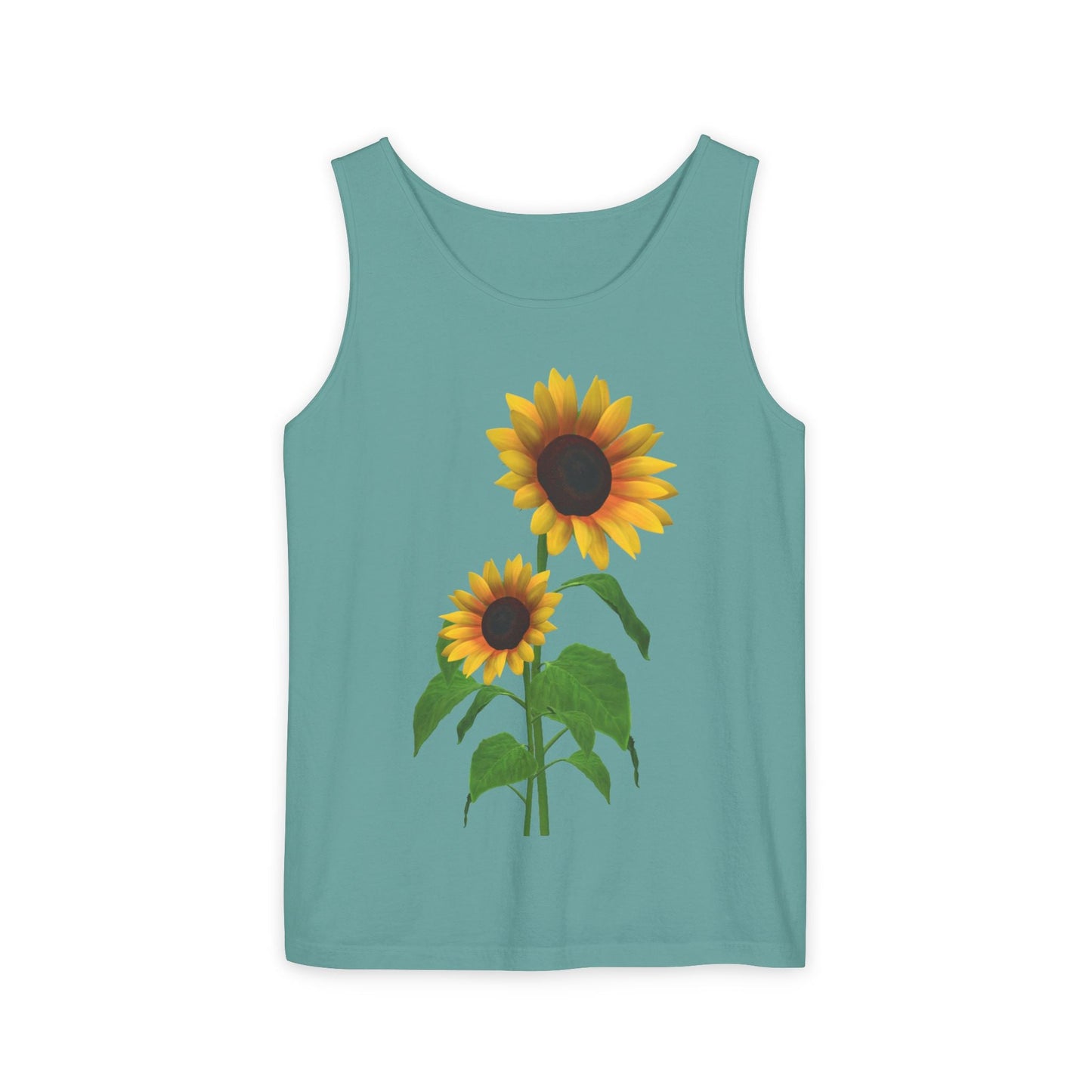 Sunflower Unisex Tank Top - Relaxed Summer Wear, Gift for Garden Lovers, Casual Beach Vibes, Perfect for Spring Celebrations, Gift Idea - Metamorphosis Creations