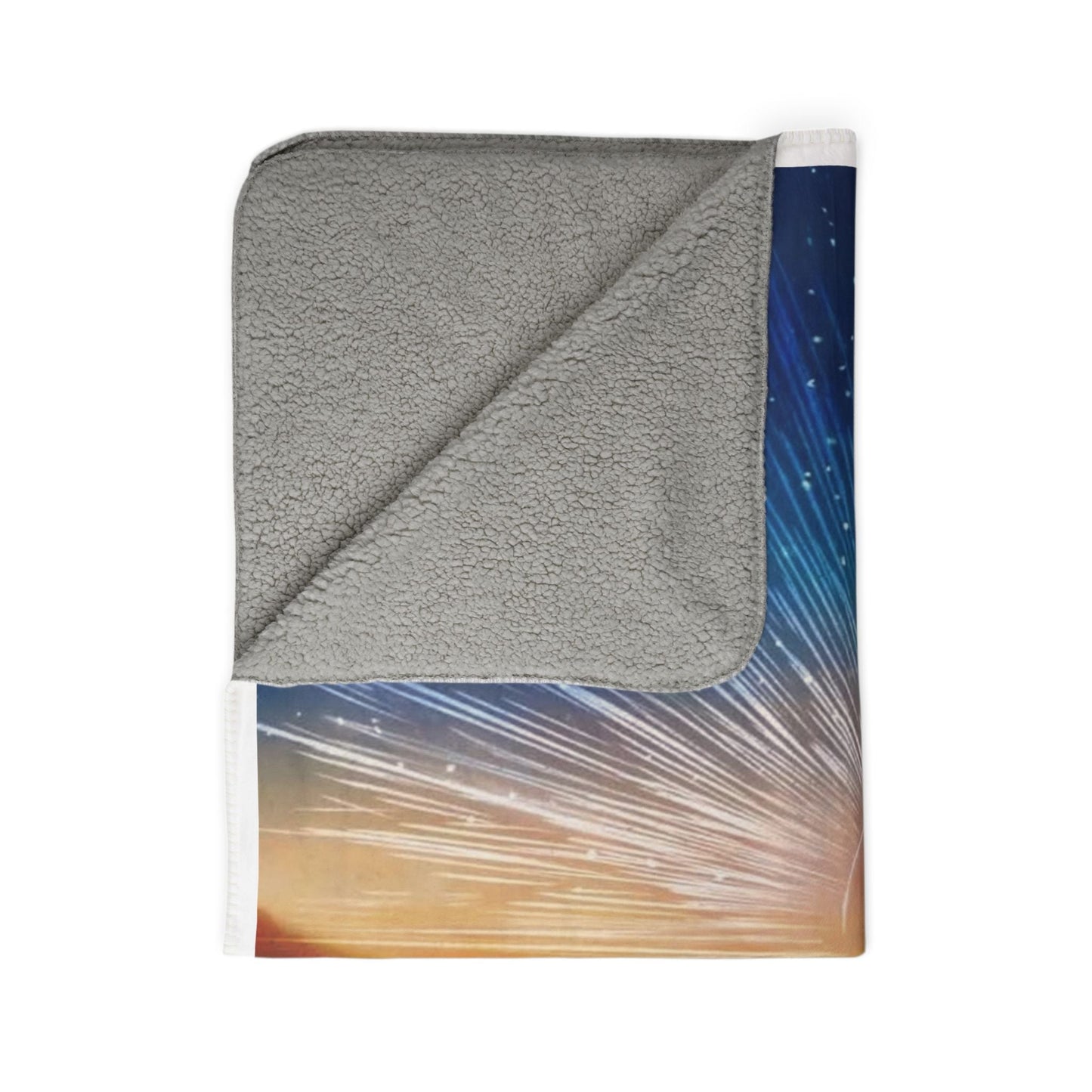 Sunset Dance Boho Sherpa Blanket – Cozy Fleece Throw for Nature Lovers & Evening Relaxation - Metamorphosis Creations
