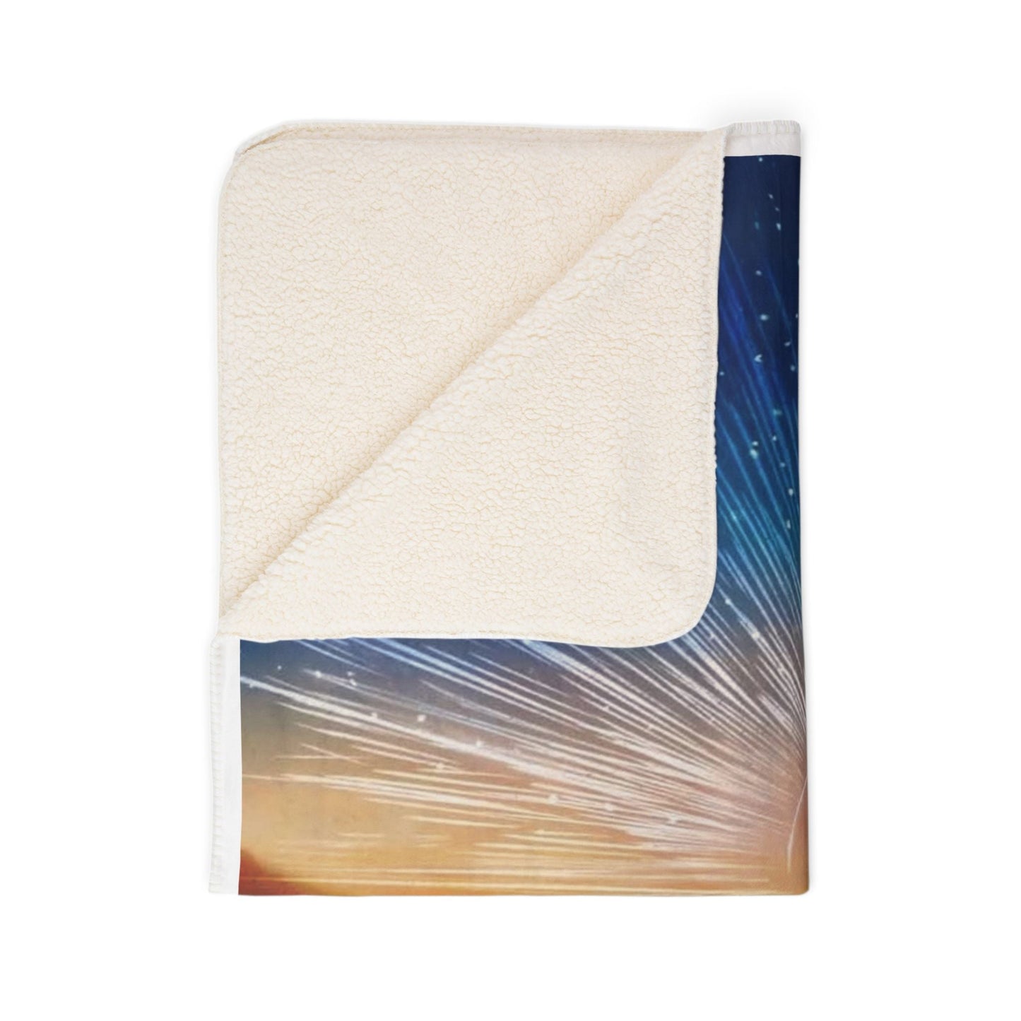 Sunset Dance Boho Sherpa Blanket – Cozy Fleece Throw for Nature Lovers & Evening Relaxation - Metamorphosis Creations