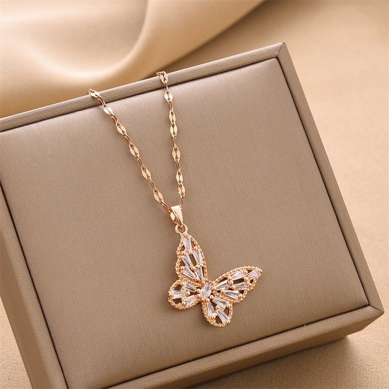 Titanium Steel Necklace Female Fashion Personality - Metamorphosis Creations