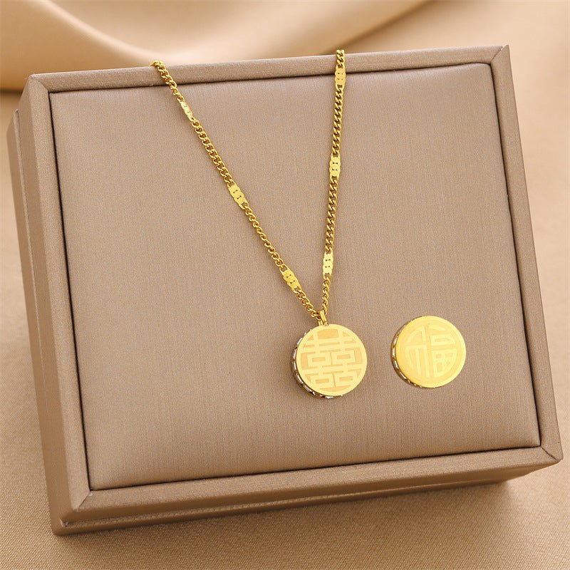 Titanium Steel Necklace Female Fashion Personality - Metamorphosis Creations