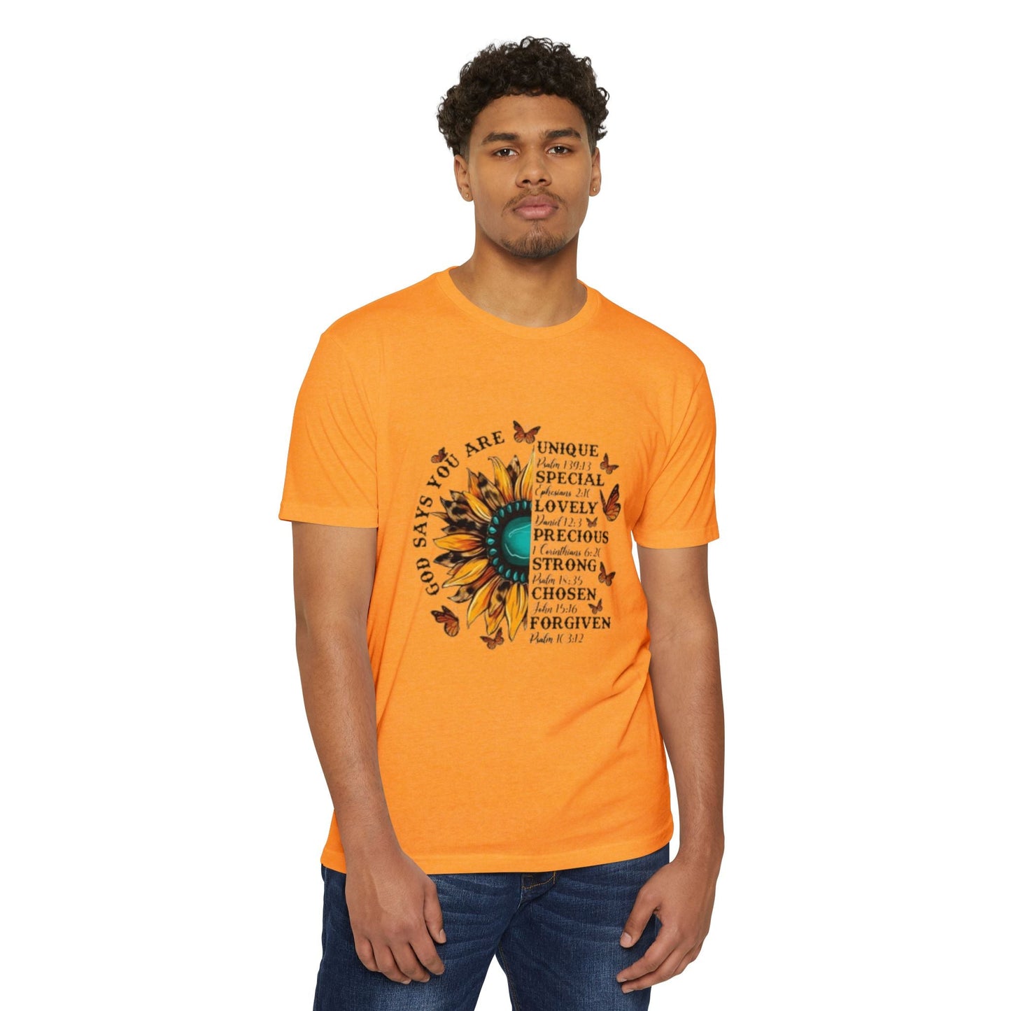 Unique Graphic T-Shirt Designs Unisex CVC Jersey T-shirt - Metamorphosis Creations