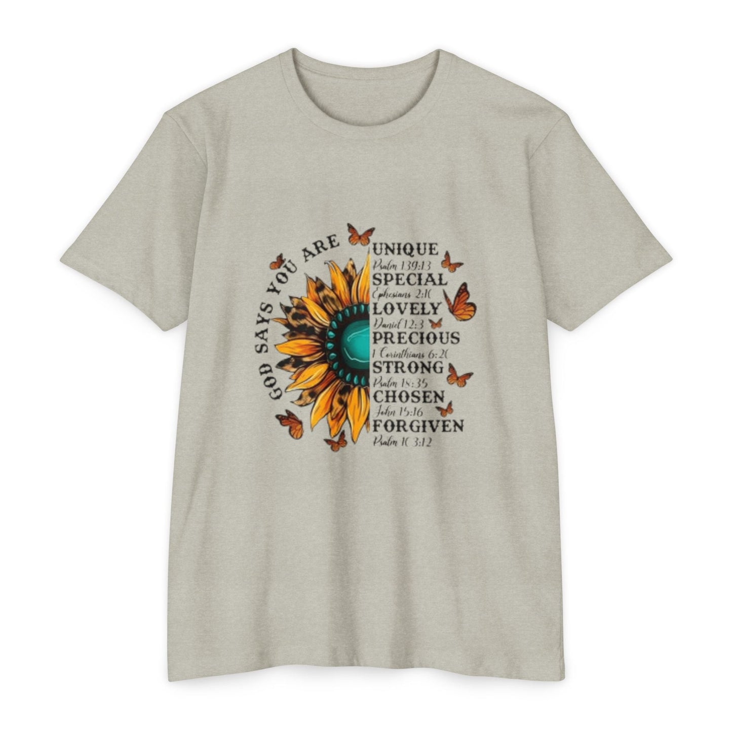 Unique Graphic T-Shirt Designs Unisex CVC Jersey T-shirt - Metamorphosis Creations