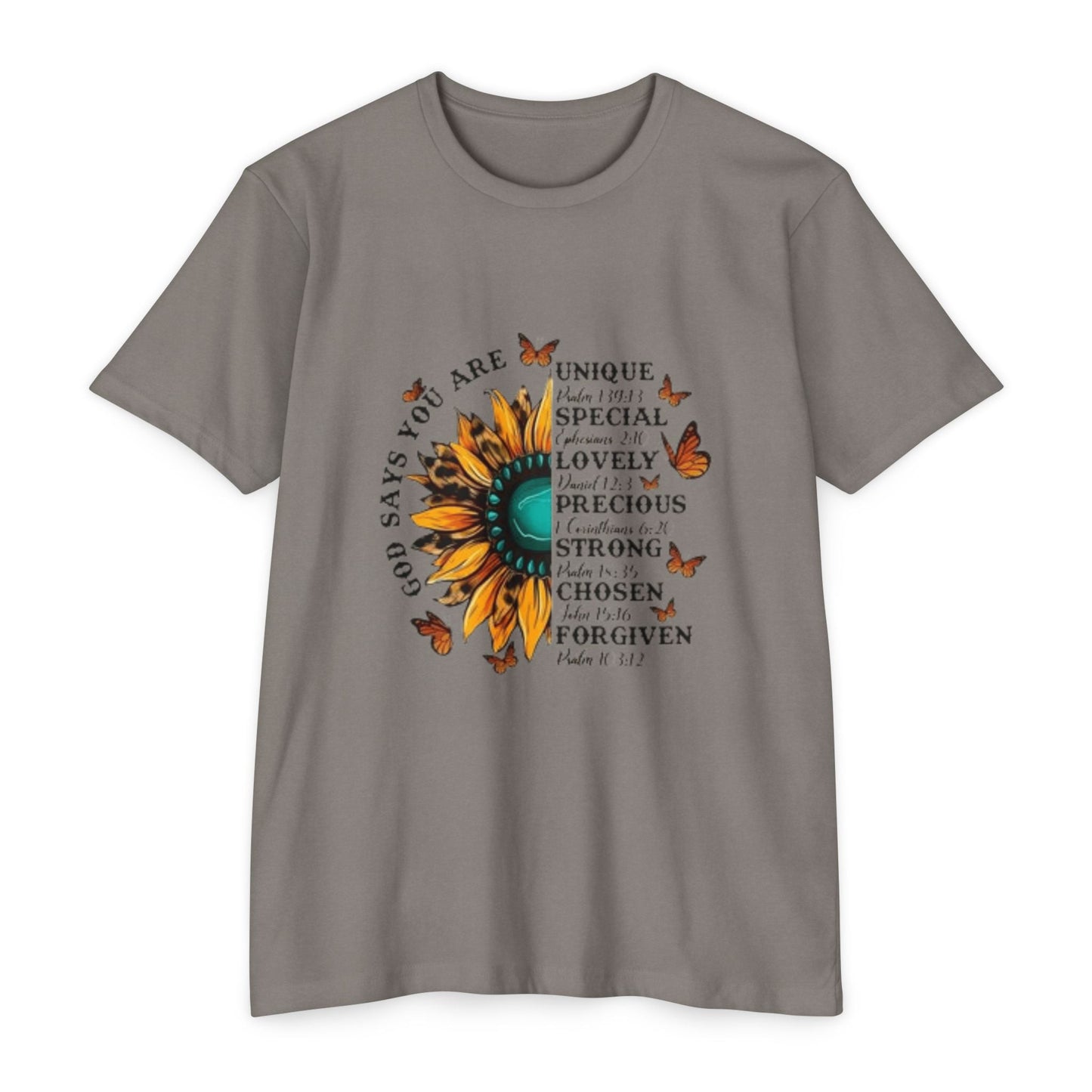 Unique Graphic T-Shirt Designs Unisex CVC Jersey T-shirt - Metamorphosis Creations