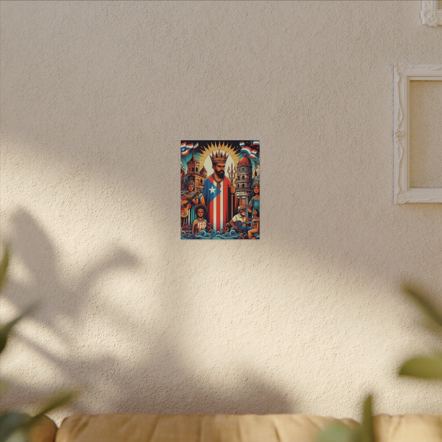 Vibrant Puerto Rican Art Canvas, Cultural Wall Decor, Celebration Decor, Unique Gift, Home Accent, Multi - Size - Metamorphosis Creations