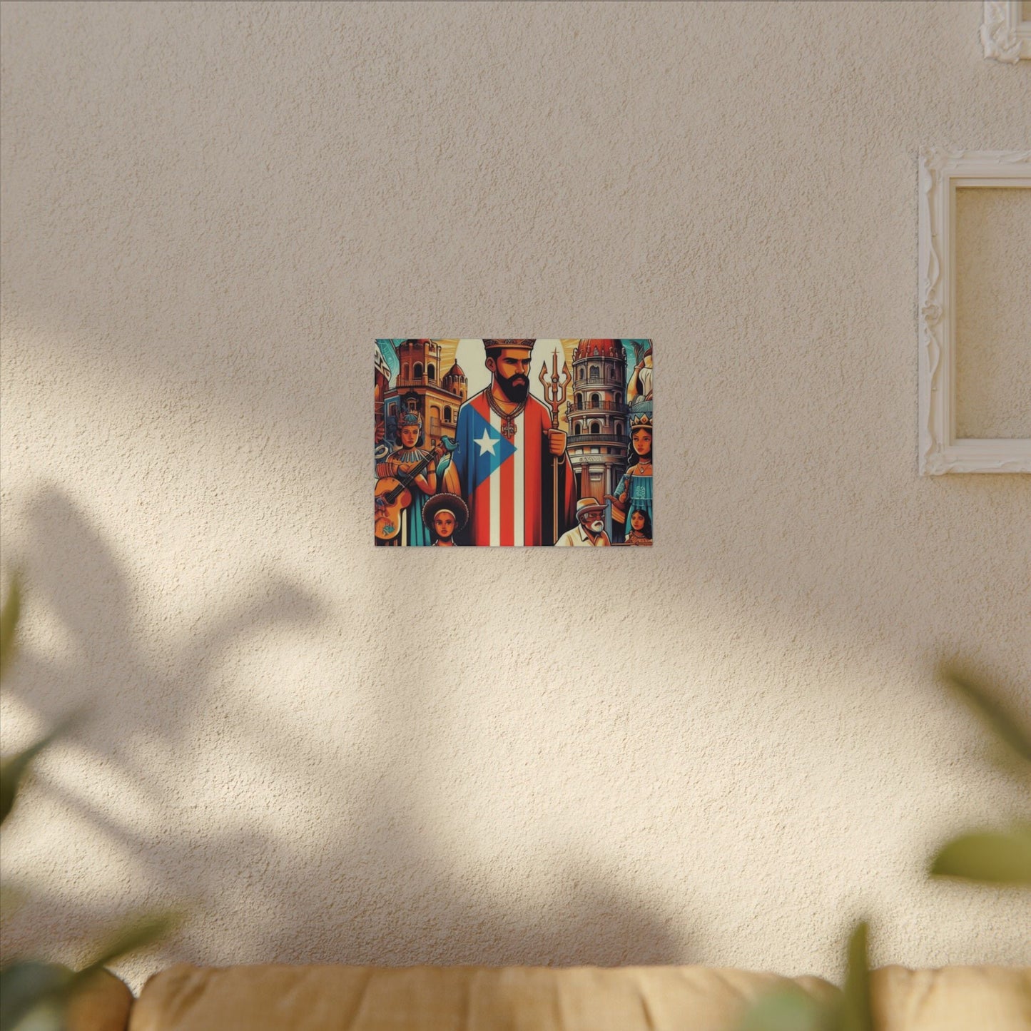 Vibrant Puerto Rican Art Canvas, Cultural Wall Decor, Celebration Decor, Unique Gift, Home Accent, Multi - Size - Metamorphosis Creations